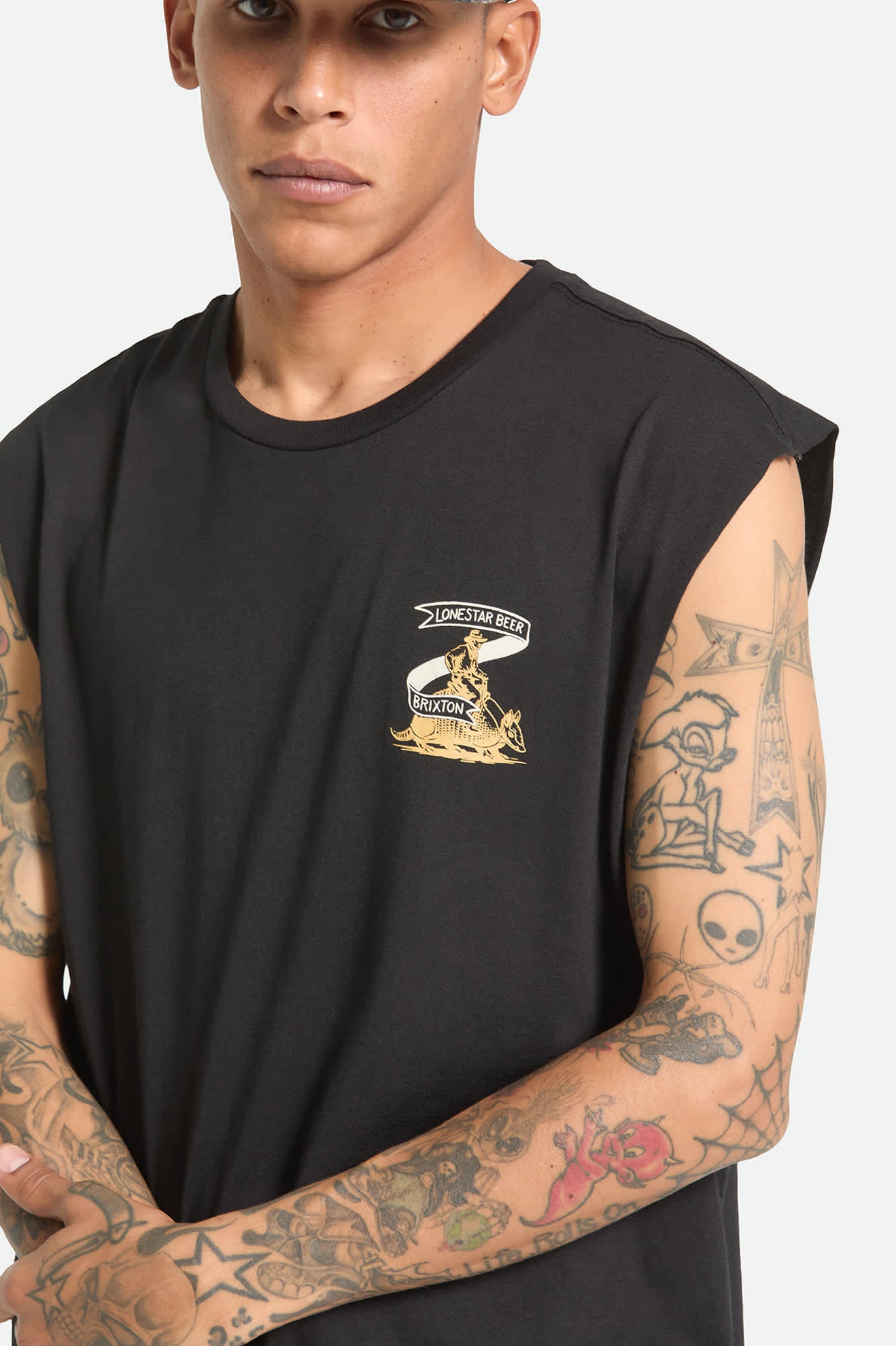 brixton-lone-star-armadillo-muscle-t-shirt-schwarz image 5