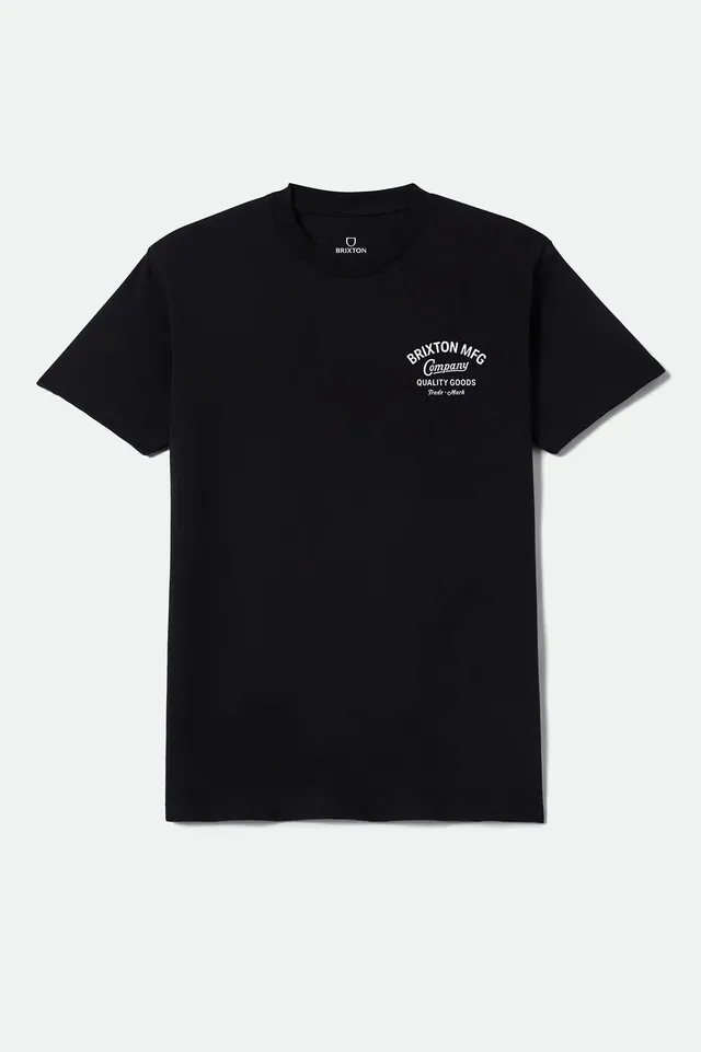 brixton-straton-standard-t-shirt-schwarz-baumwolle image 1