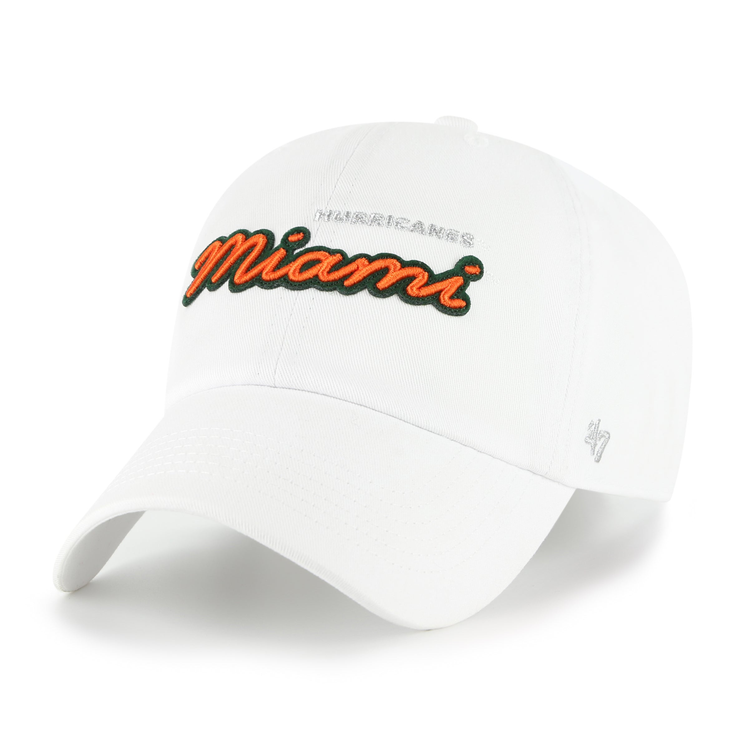 47-brand-47-clean-up-dad-cap-miami-hurricanes-wei-script image 1