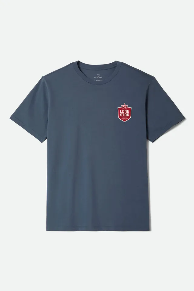 brixton-lone-star-desertscape-t-shirt-herren-navy-print image 1