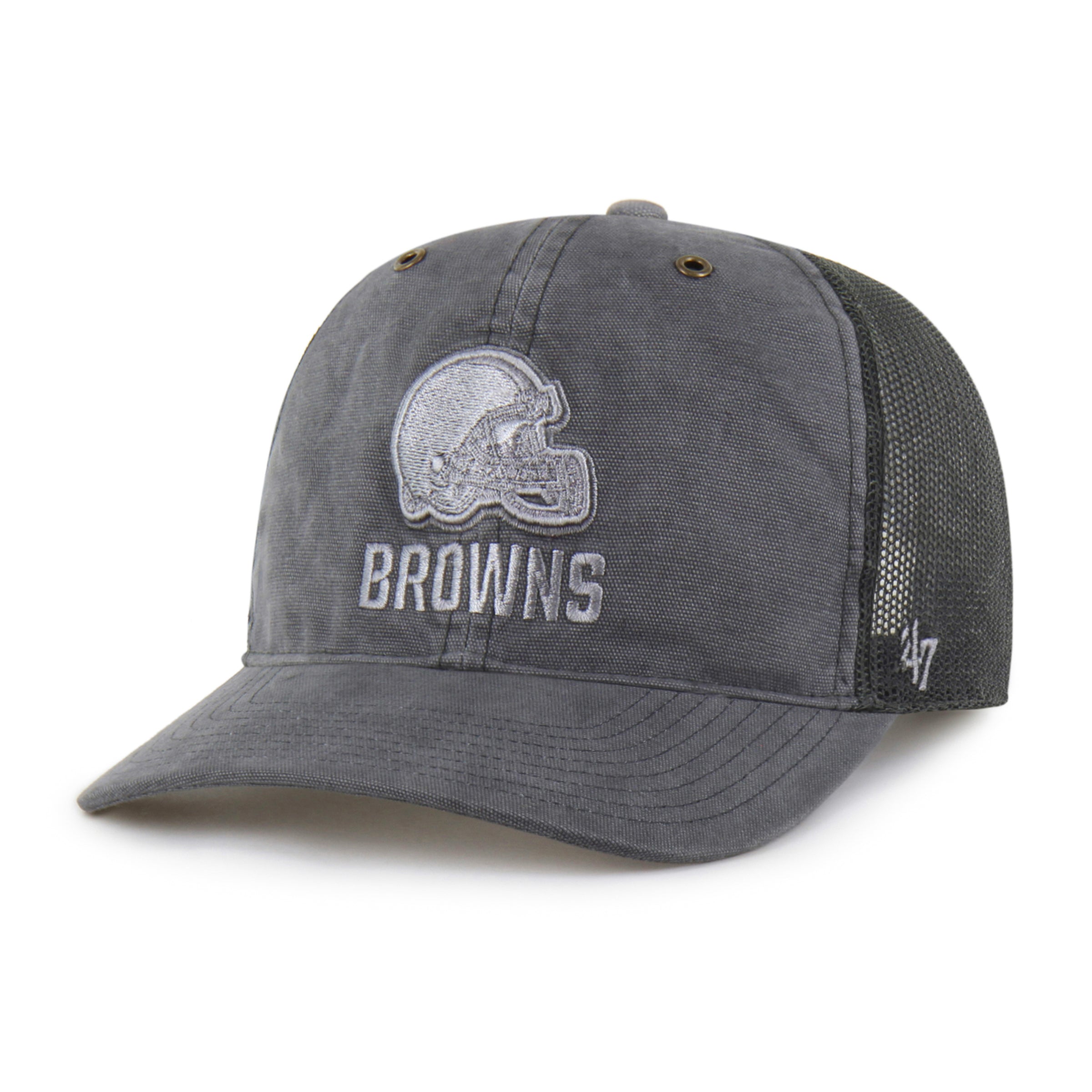 47-trucker-cleveland-browns-carhartt-cap-schwarz-snapback image 4