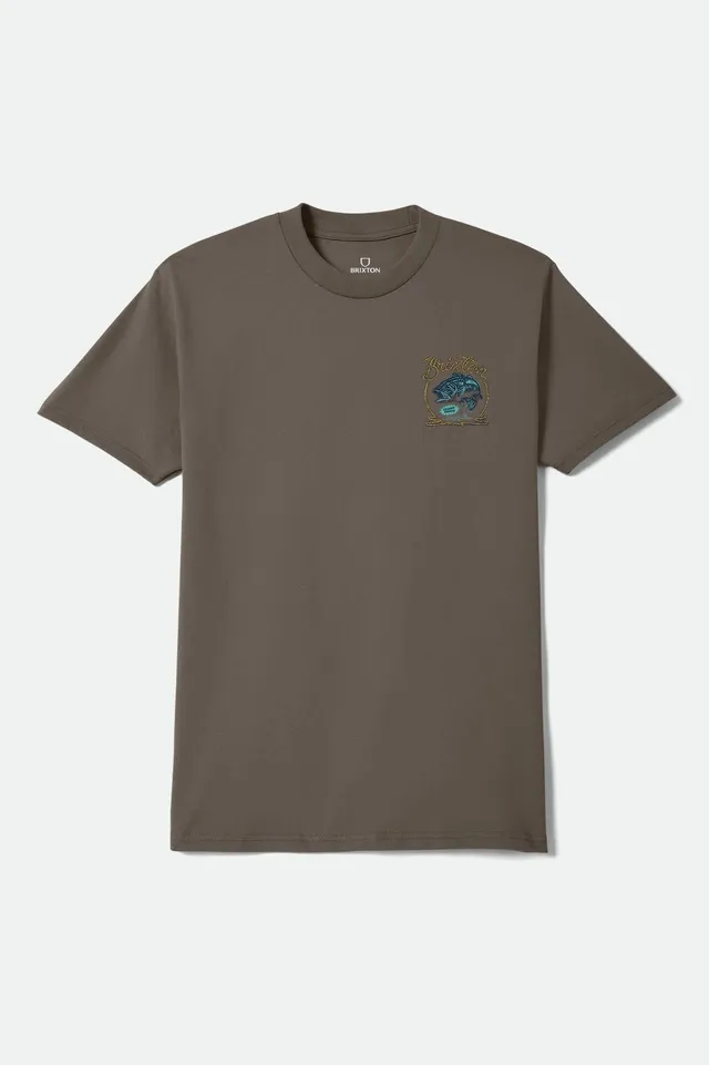 brixton-cast-standard-t-shirt-earth-braun-print image 1
