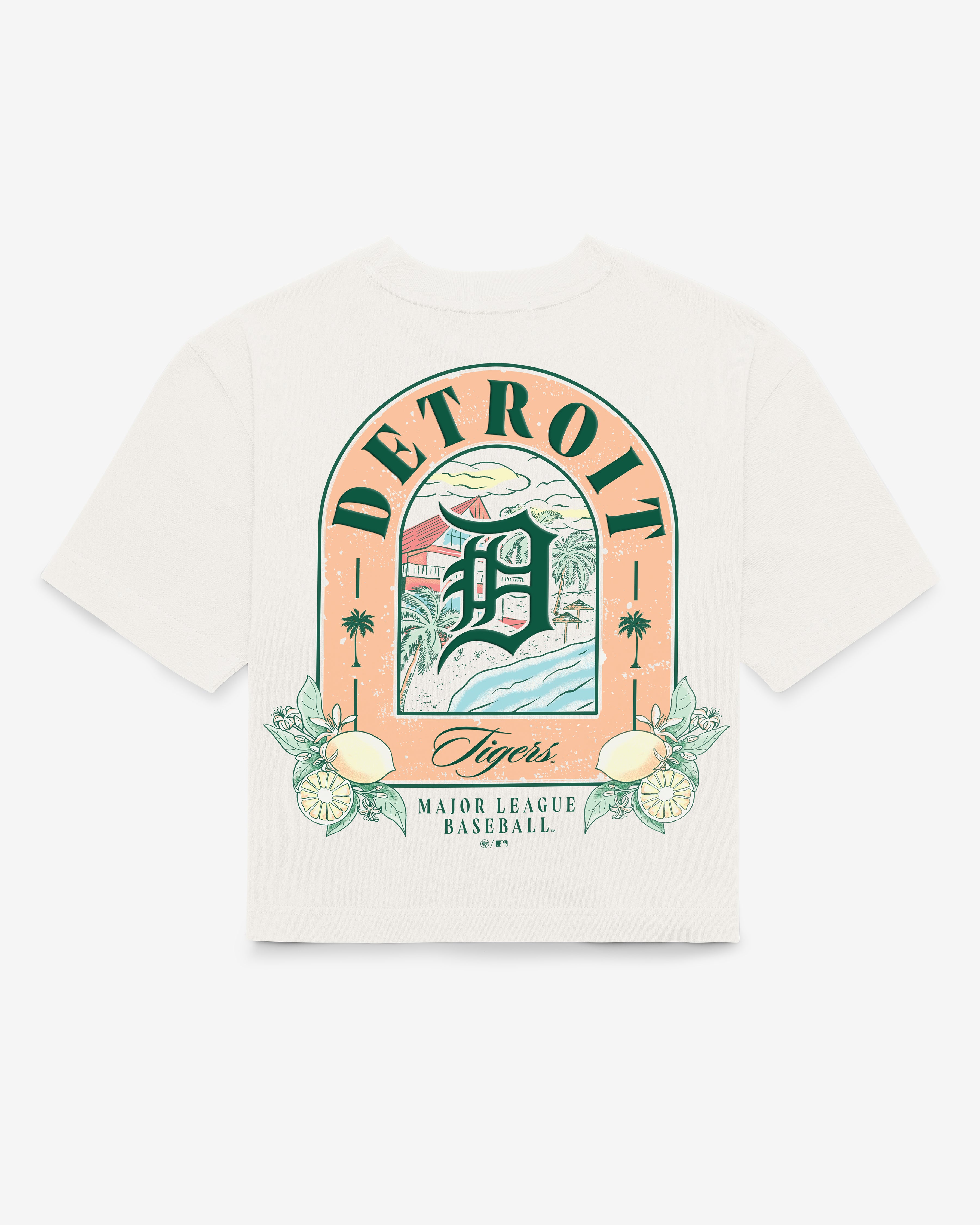 47-reed-city-detroit-tigers-t-shirt-damen-sandstone-cropped image 3