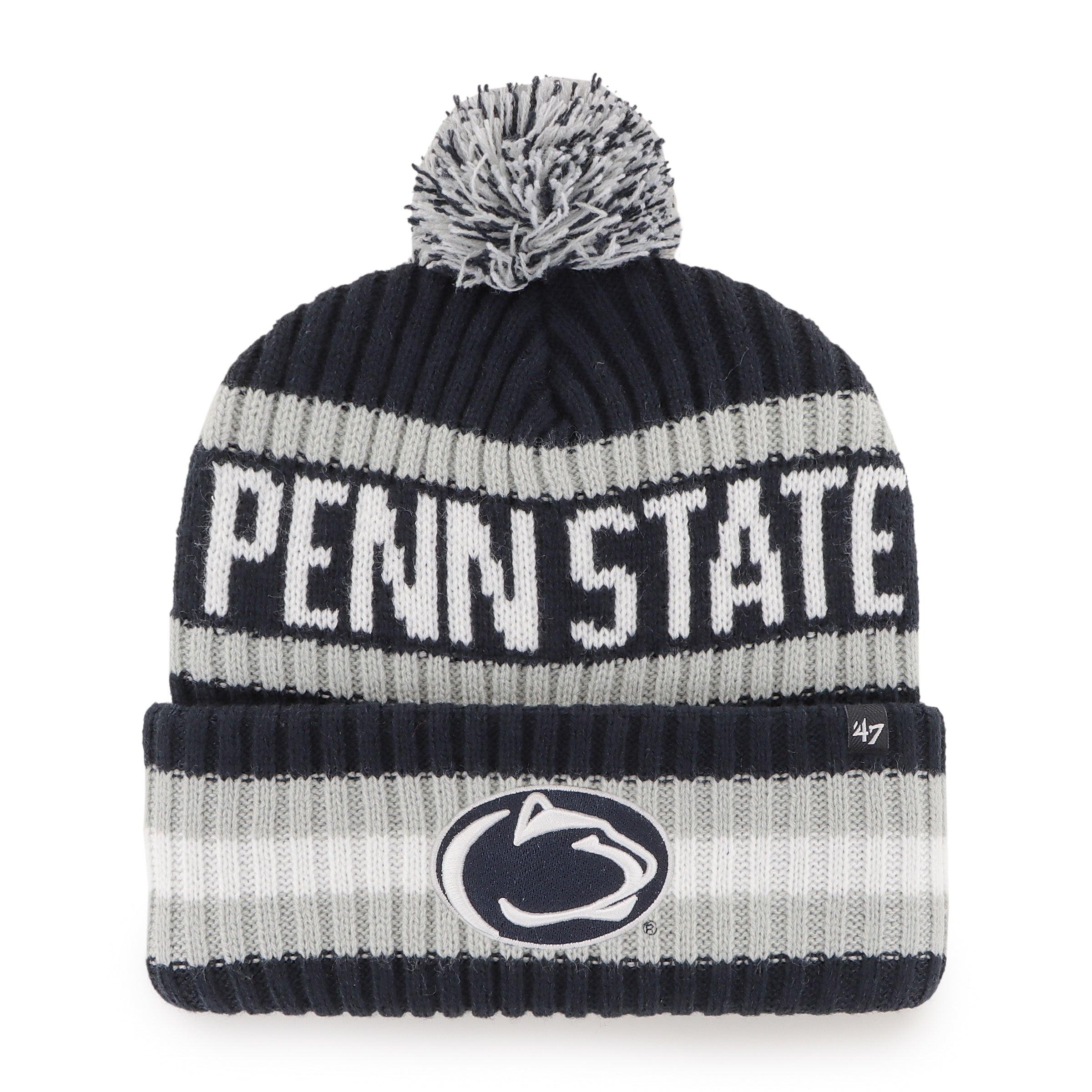 47-brand-bering-cuff-knit-m-tze-penn-state-navy image 1