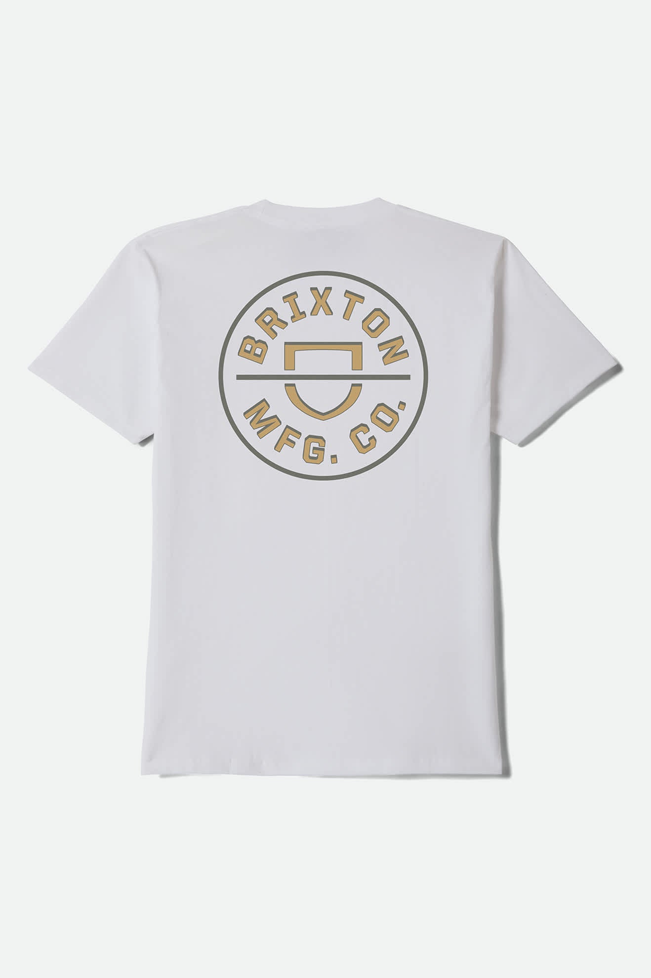 brixton-crest-ii-standard-t-shirt-herren-wei-baumwolle image 2