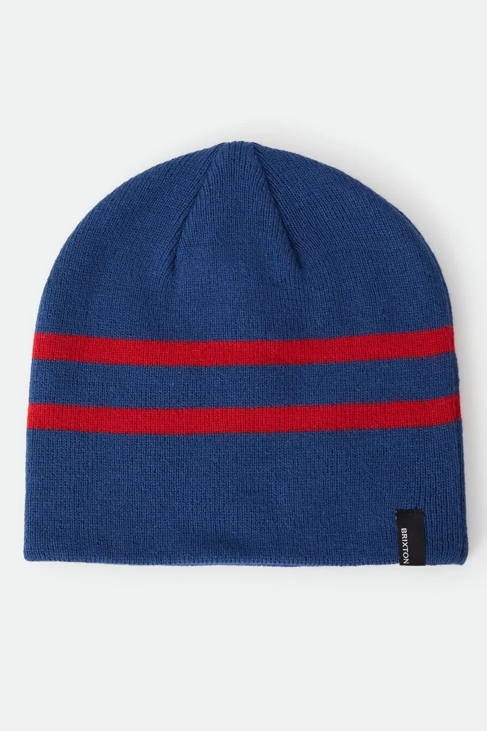 brixton-skully-beanie-m-tze-navy-red-stripe-o-s-fitted image 1