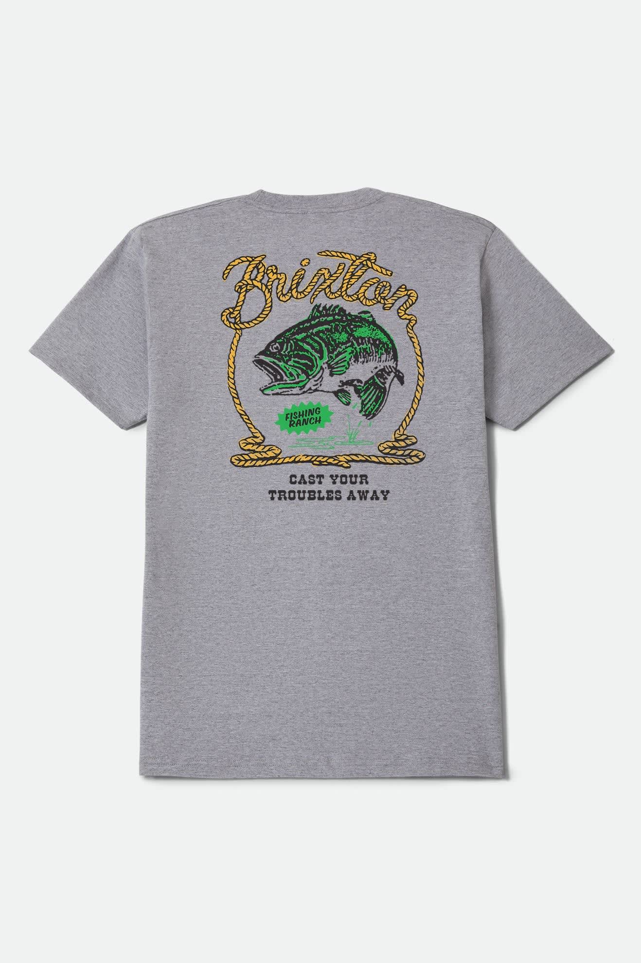 brixton-cast-standard-t-shirt-heather-grey-baumwolle image 2