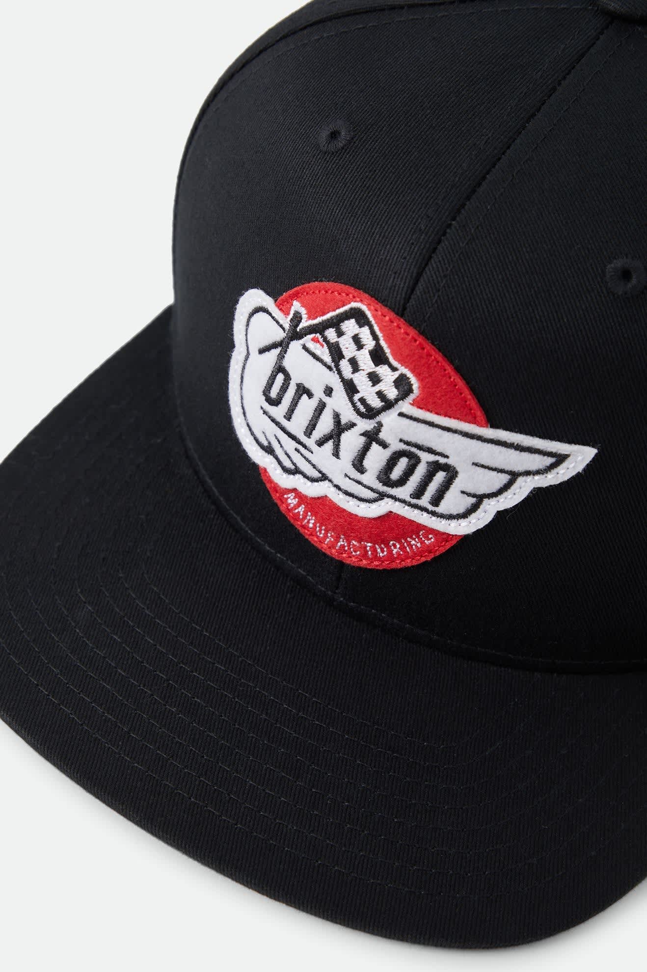 brixton-heyward-snapback-black-baumwoll-cap image 3