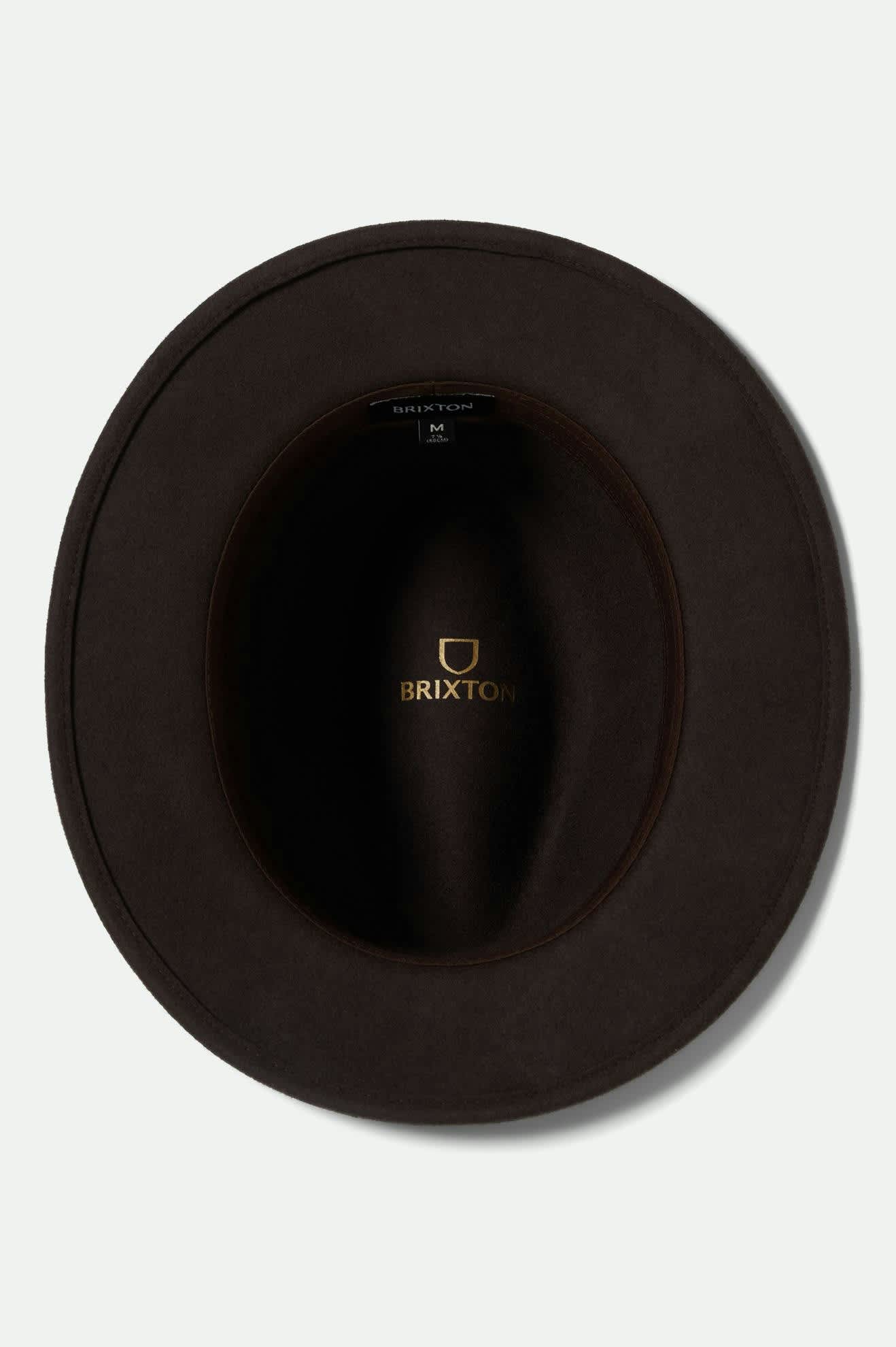 brixton-roma-fedora-hut-chocolate-bronze-wollfilz image 5