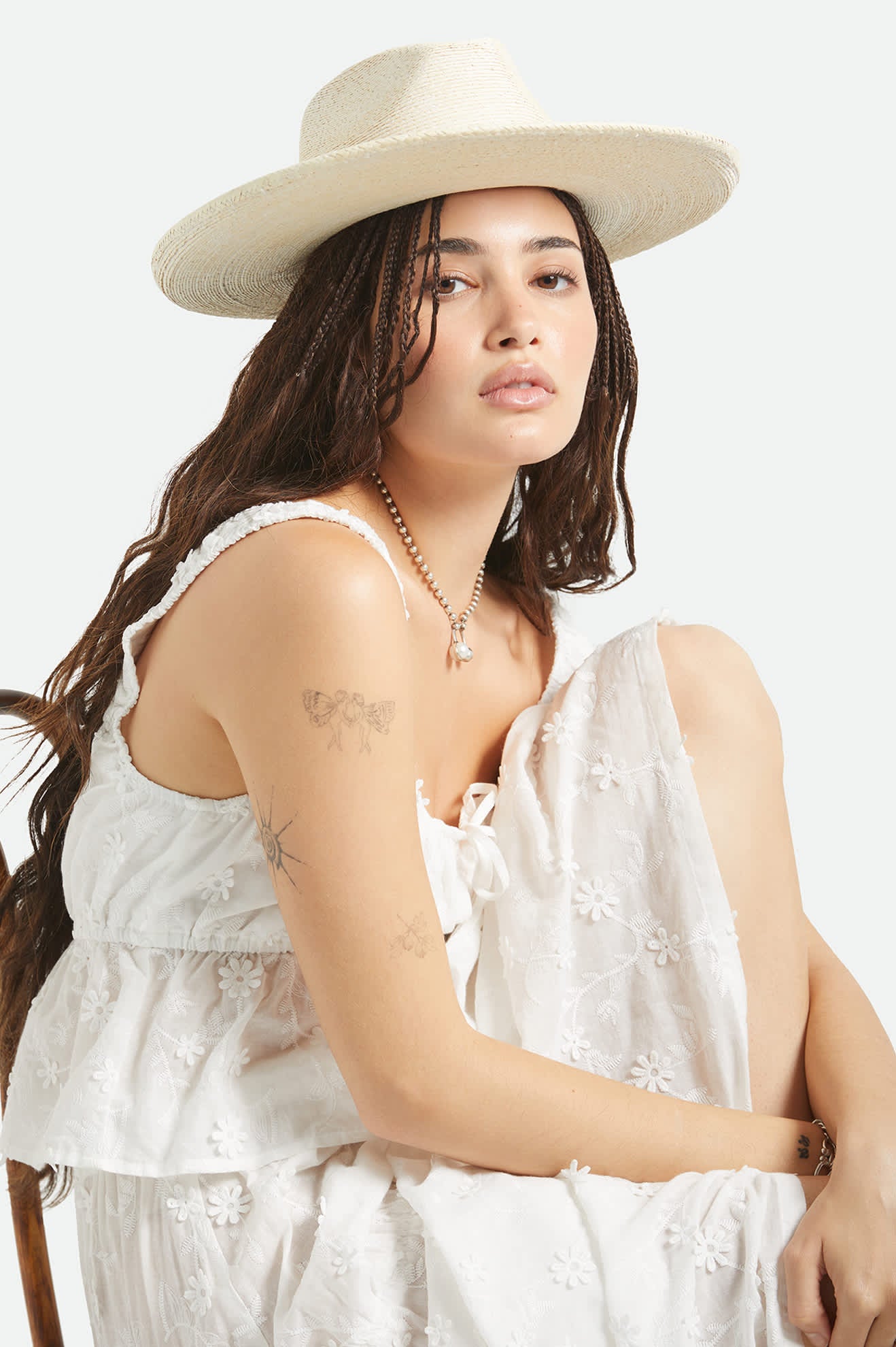 brixton-marlow-straw-rancher-hat-strohhut-bone-beige image 3