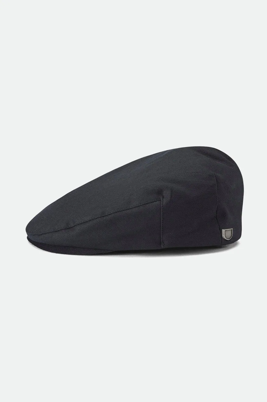 brixton-hooligan-flat-cap-black-schieberm-tze-snap-schwarz image 1