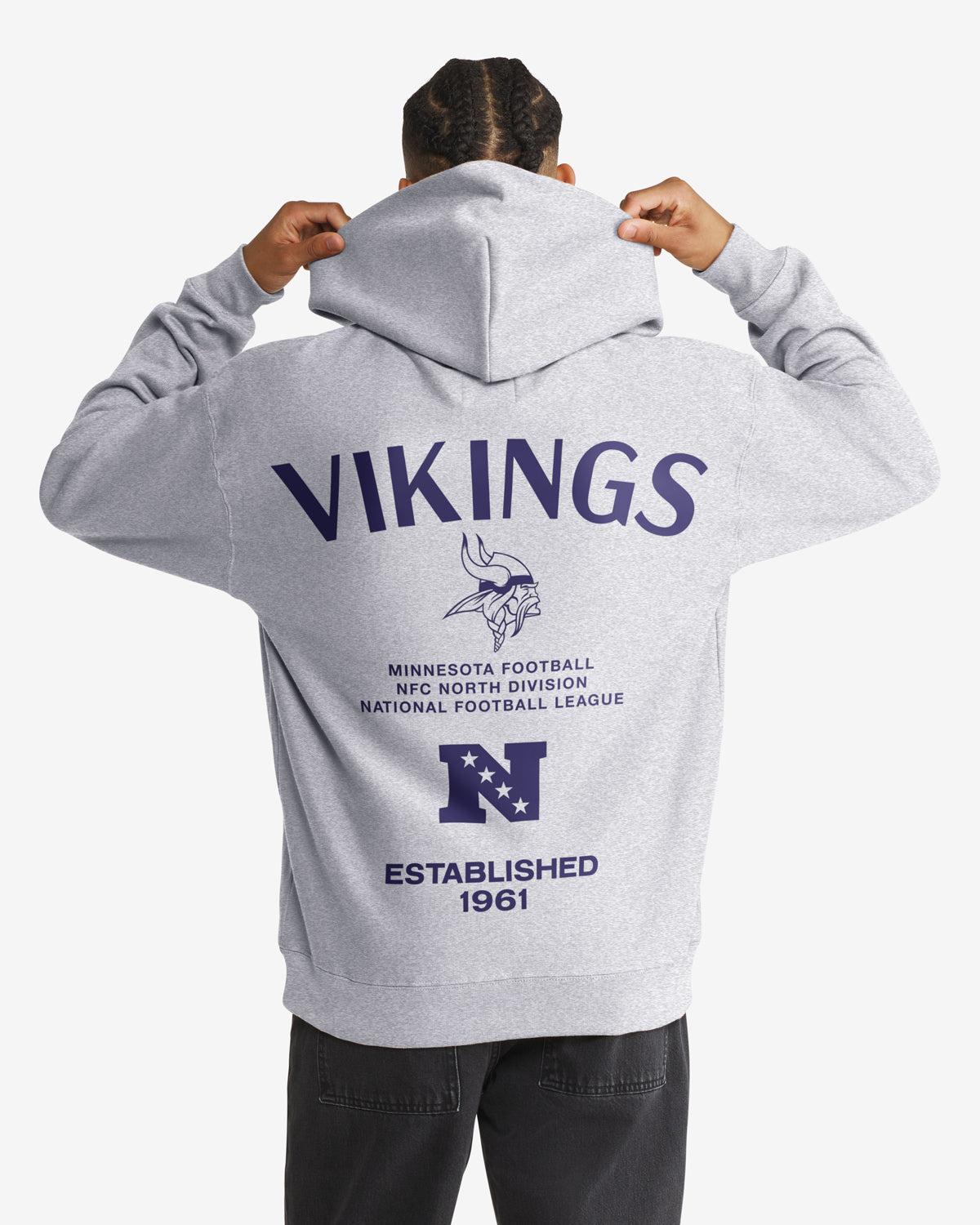47-foundation-minnesota-vikings-hoodie-grau-heavyweight image 1