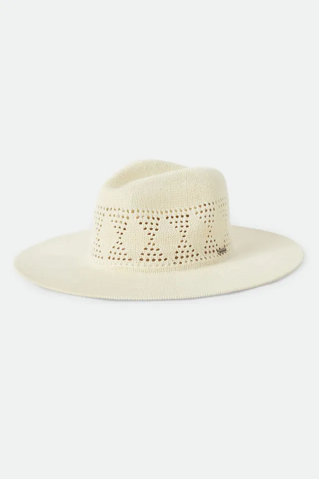 brixton-sophia-knit-packable-fedora-hut-natural-baumwolle image 1