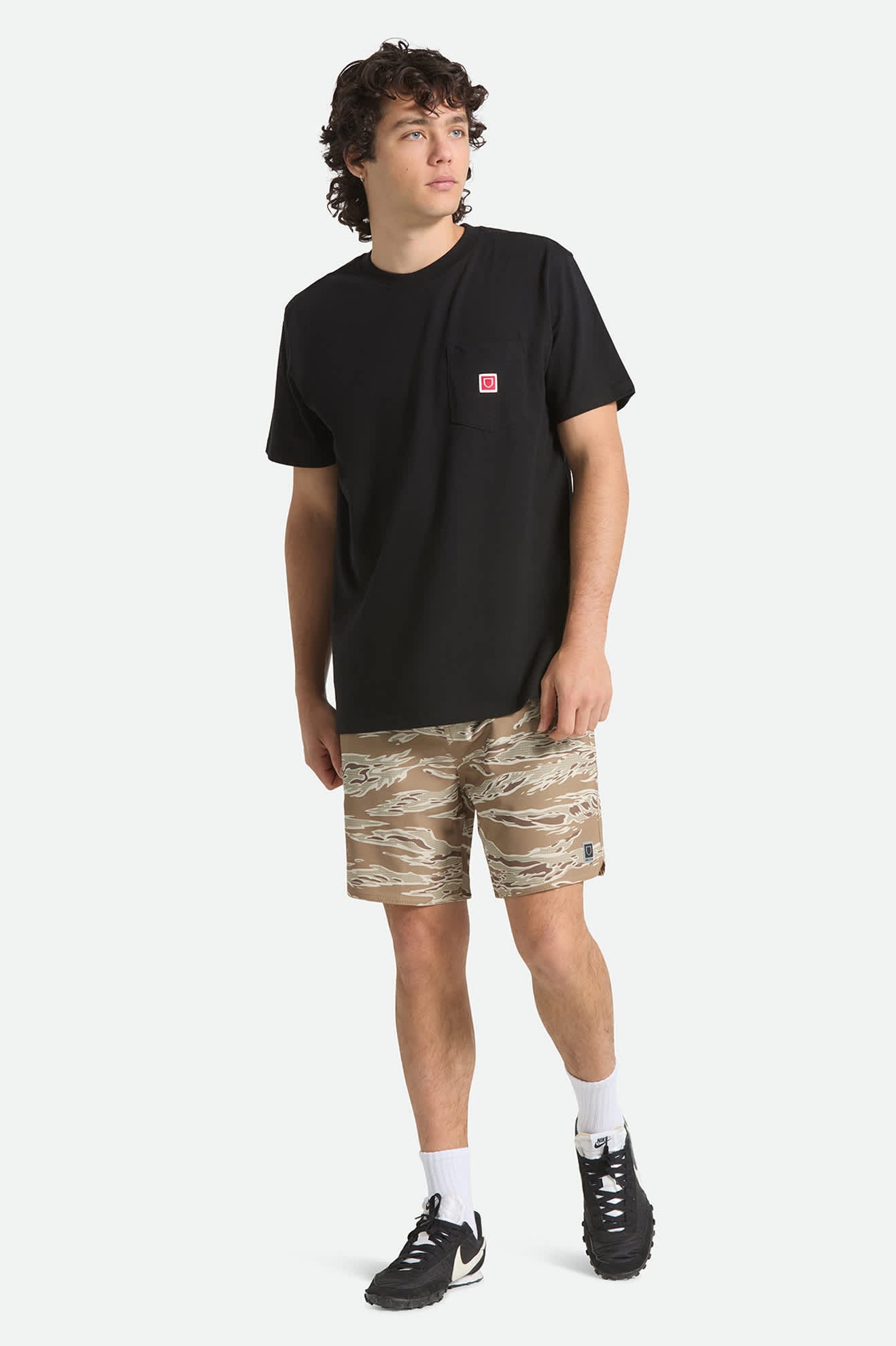 brixton-journey-active-short-shorts-desert-tiger-camo image 2