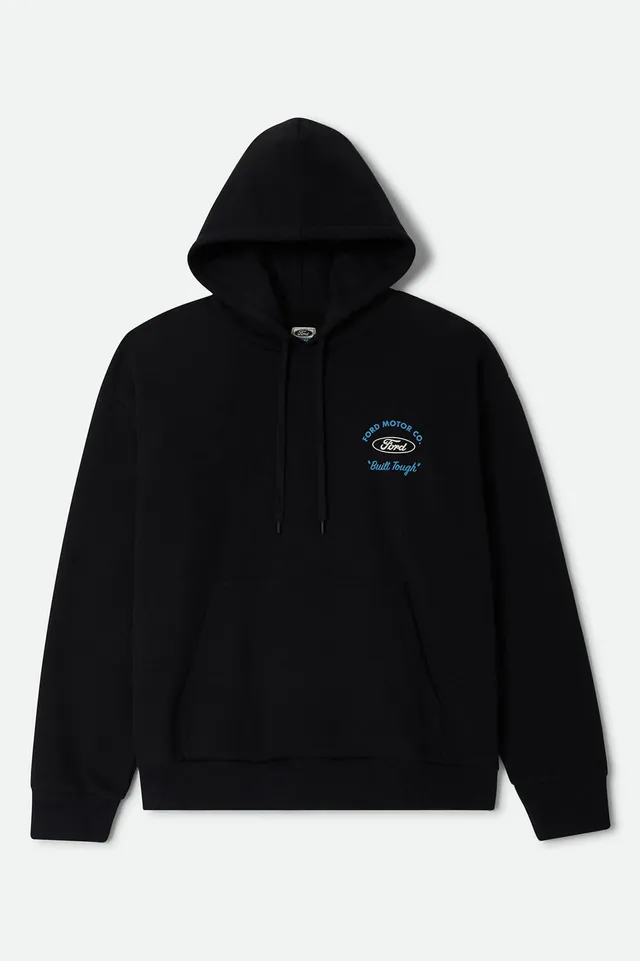 brixton-ford-built-tough-4x4-hoodie-burnt-rubber-schwarz image 1