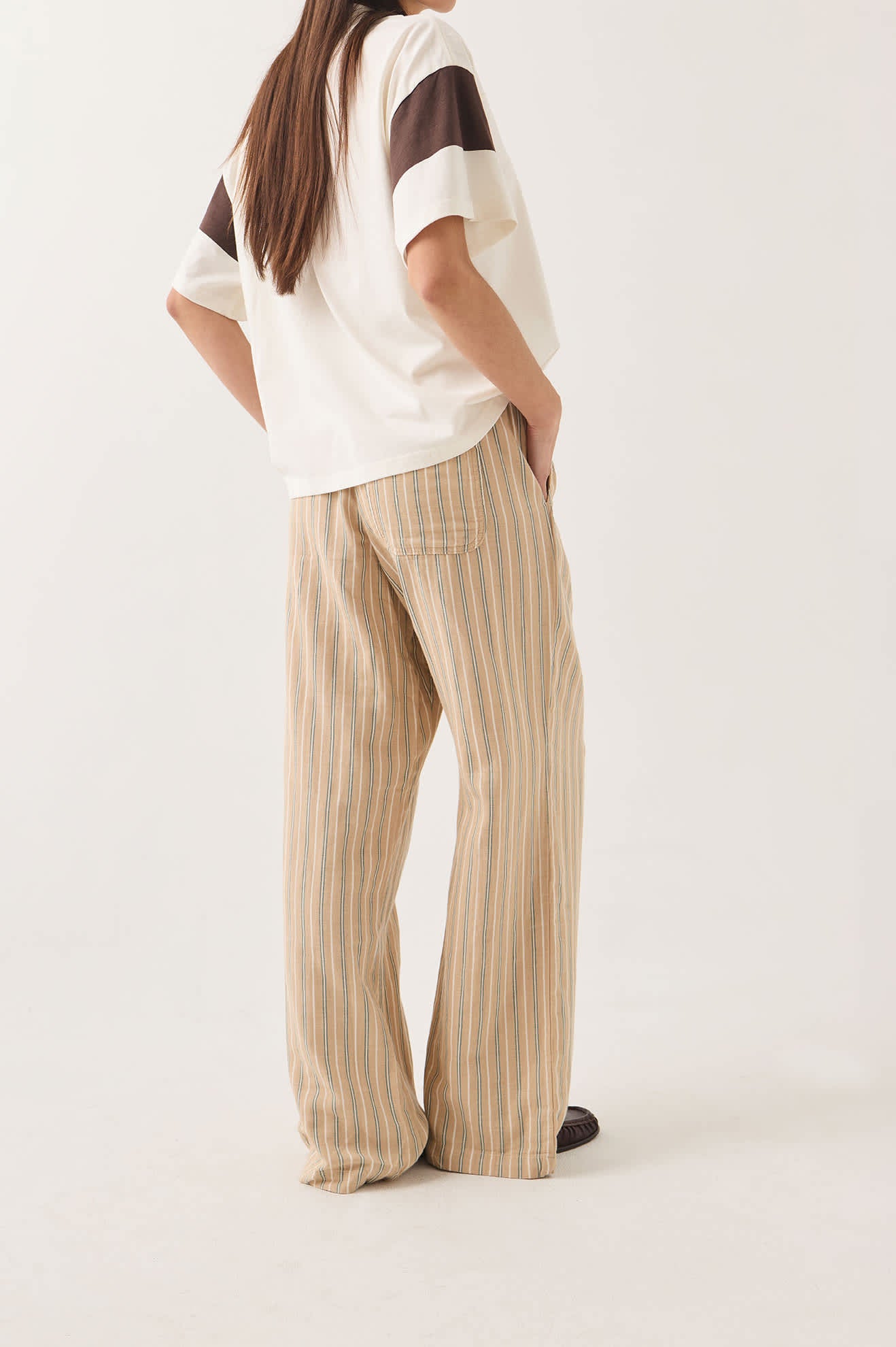 brixton-lounge-pant-hose-sand-streifen image 4
