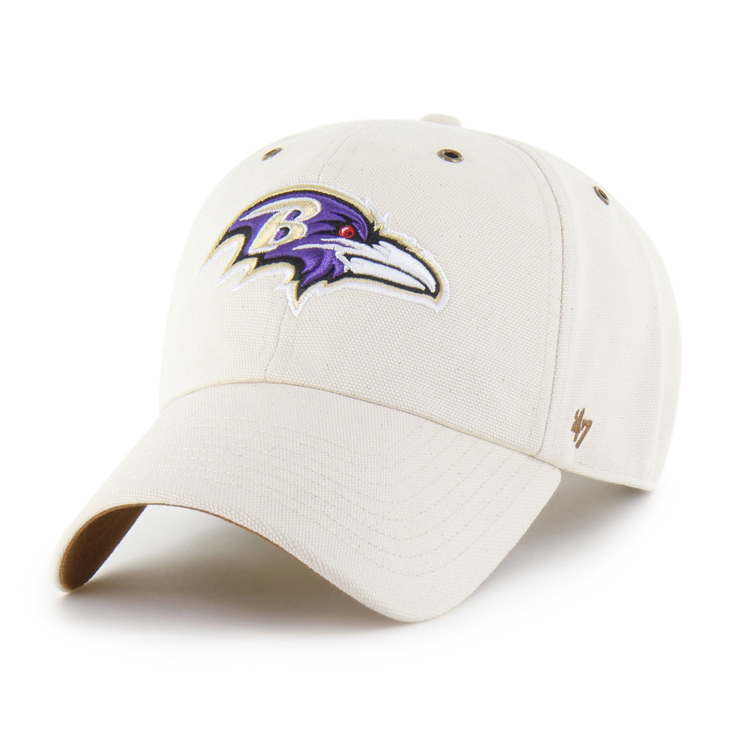 47-brand-carhartt-clean-up-baltimore-ravens-cap-natural-osf image 1