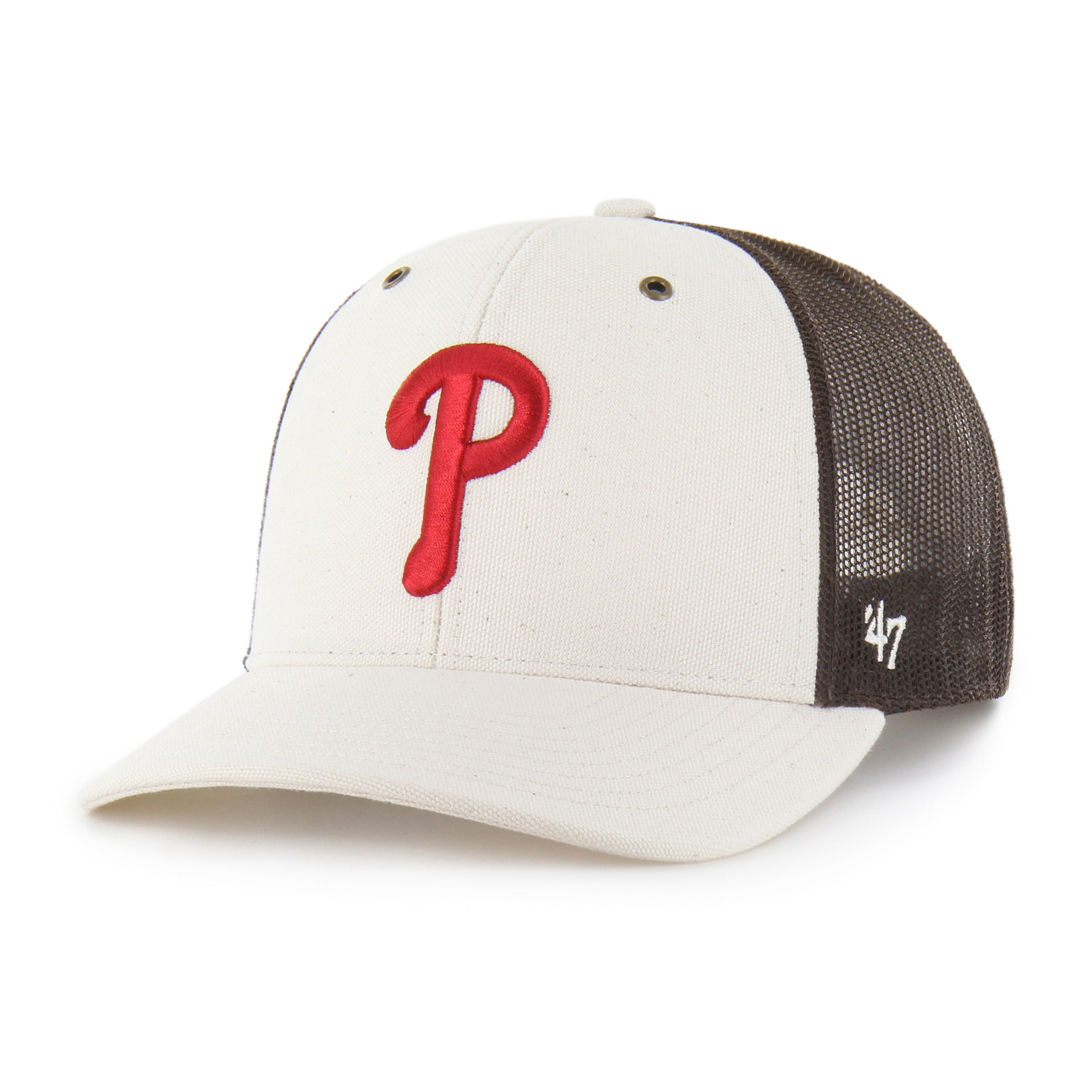 47-trucker-philadelphia-phillies-carhartt-cap-natural image 1
