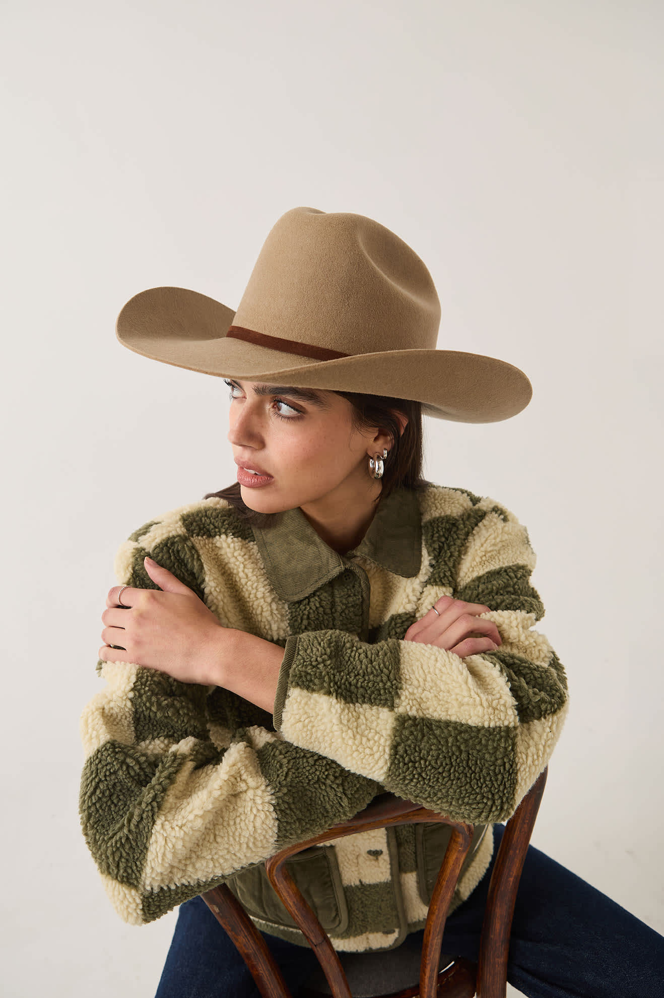 brixton-laredo-cowboy-hut-khaki-wollfilz-wasserabweisend image 5