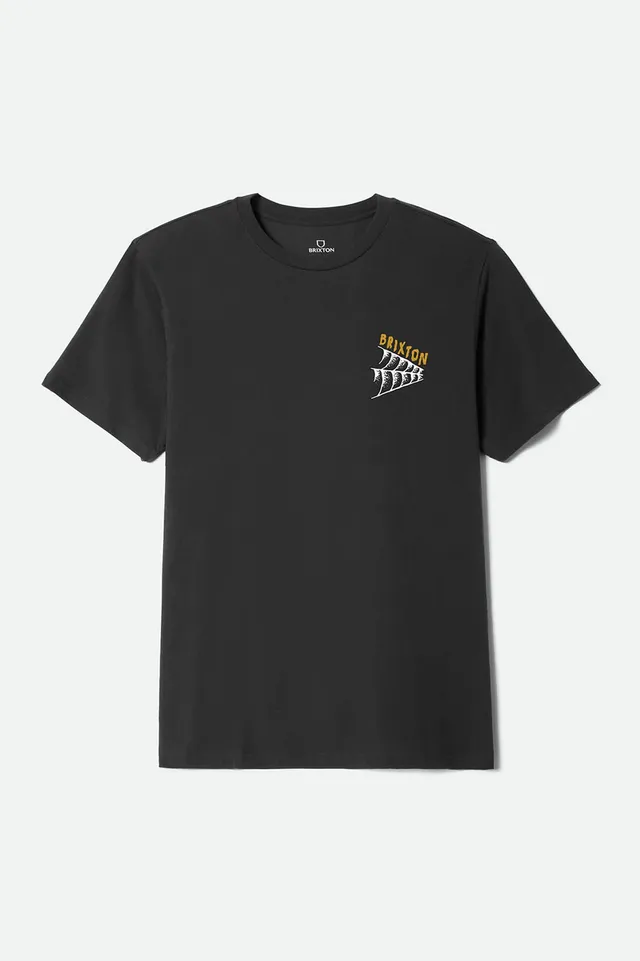 brixton-switchback-t-shirt-herren-schwarz-vintage image 1
