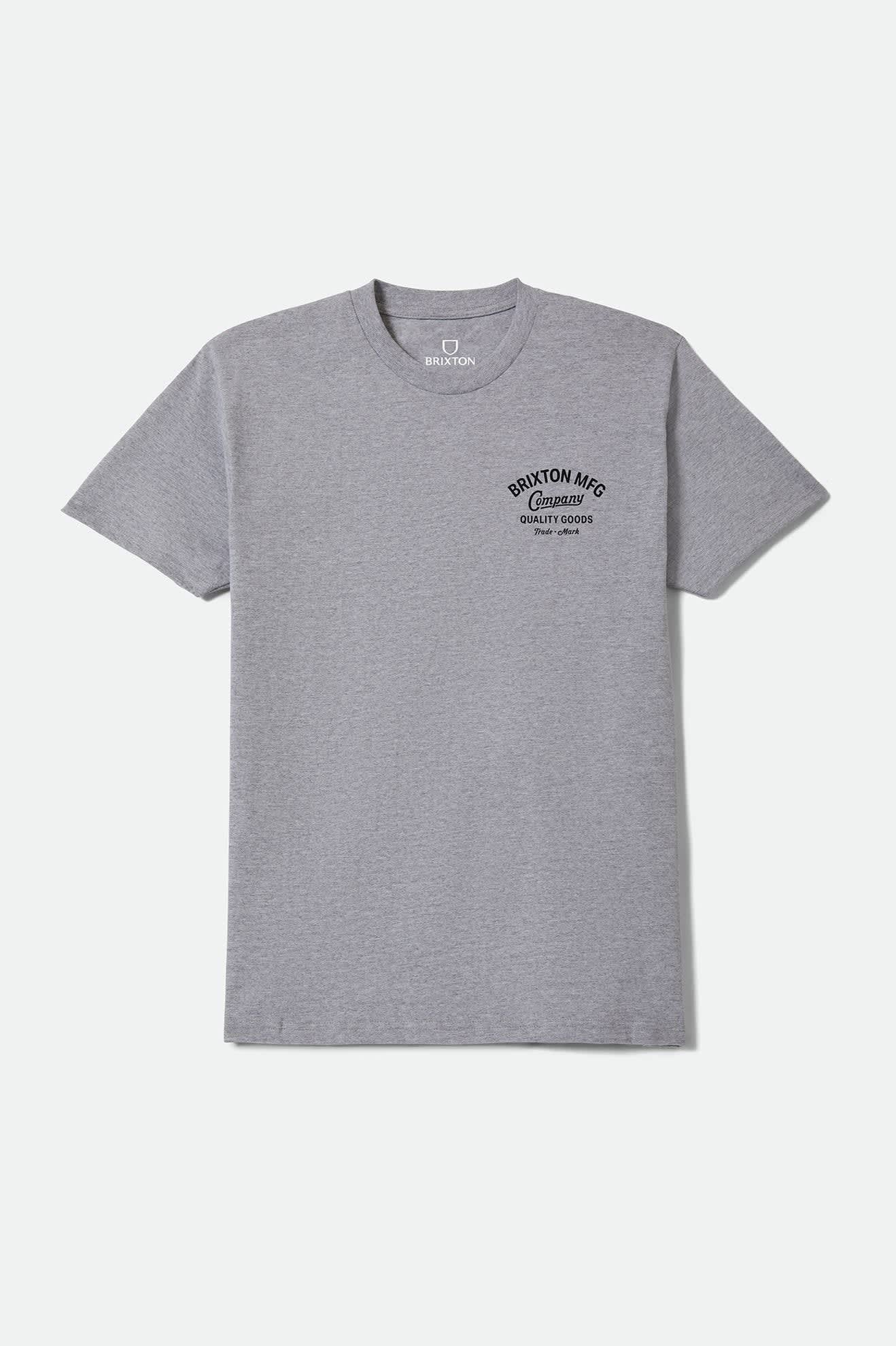 brixton-straton-standard-t-shirt-heather-grey-baumwolle image 1