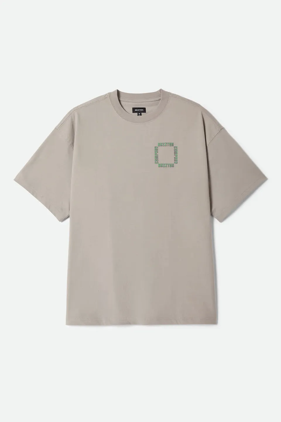 brixton-ursa-oversized-t-shirt-herren-pebble-stone-print image 1