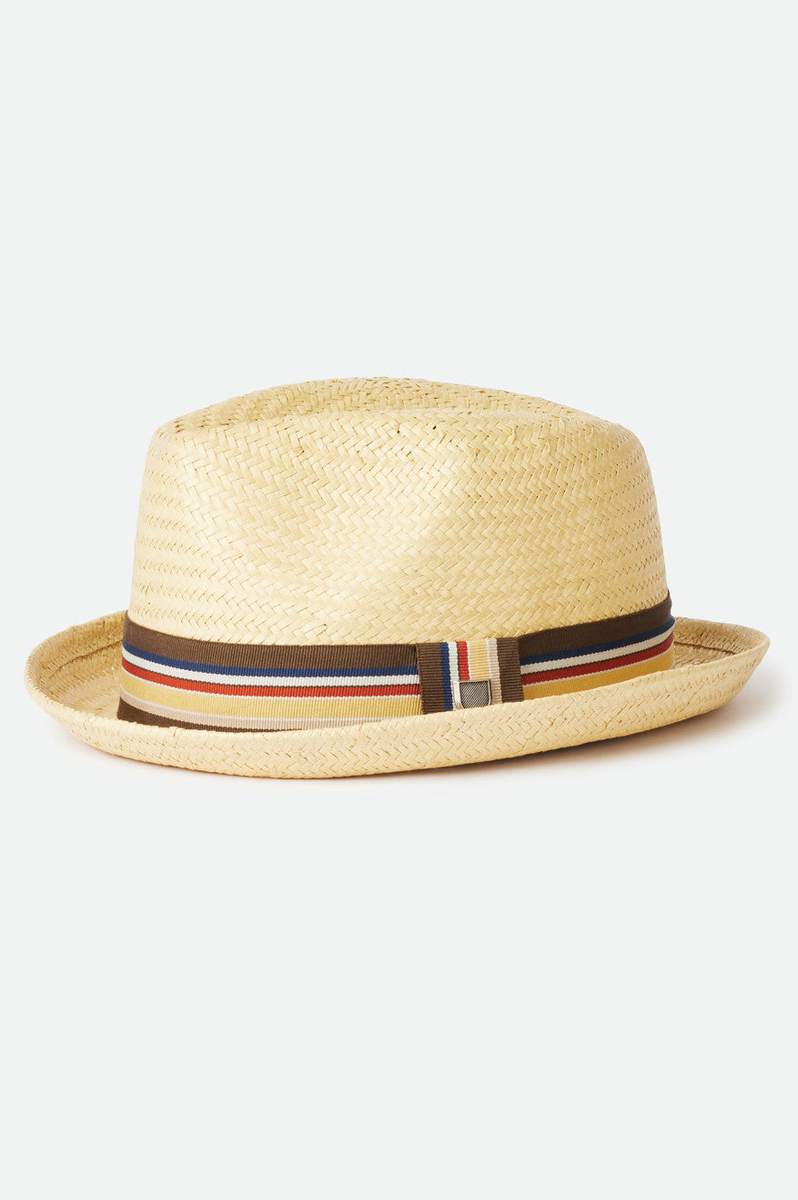 brixton-castor-fedora-strohhut-tan-mit-upf-50 image 1