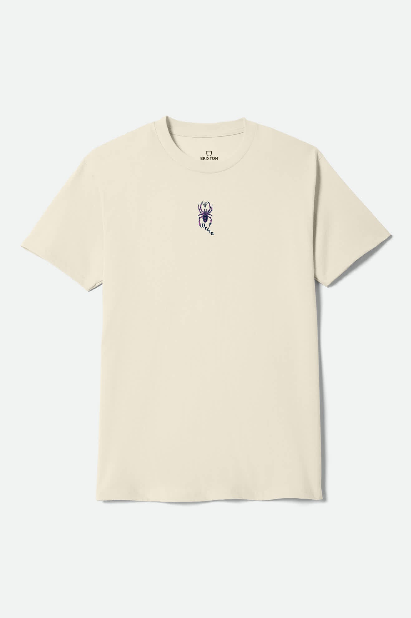 brixton-beasley-t-shirt-cream-spinne-baumwolle image 2