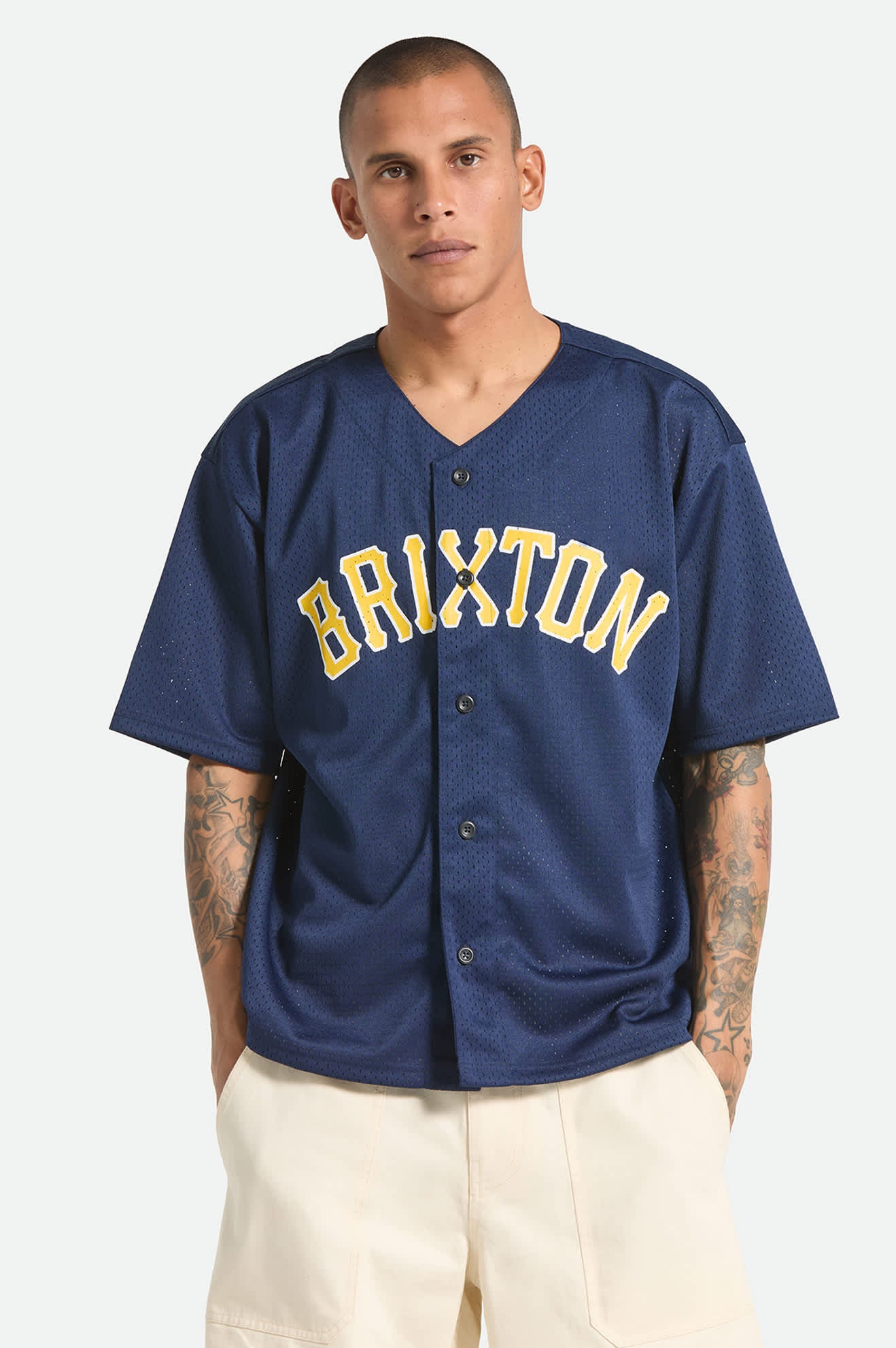 brixton-mesh-baseball-jersey-washed-navy-polyester-xxl image 2
