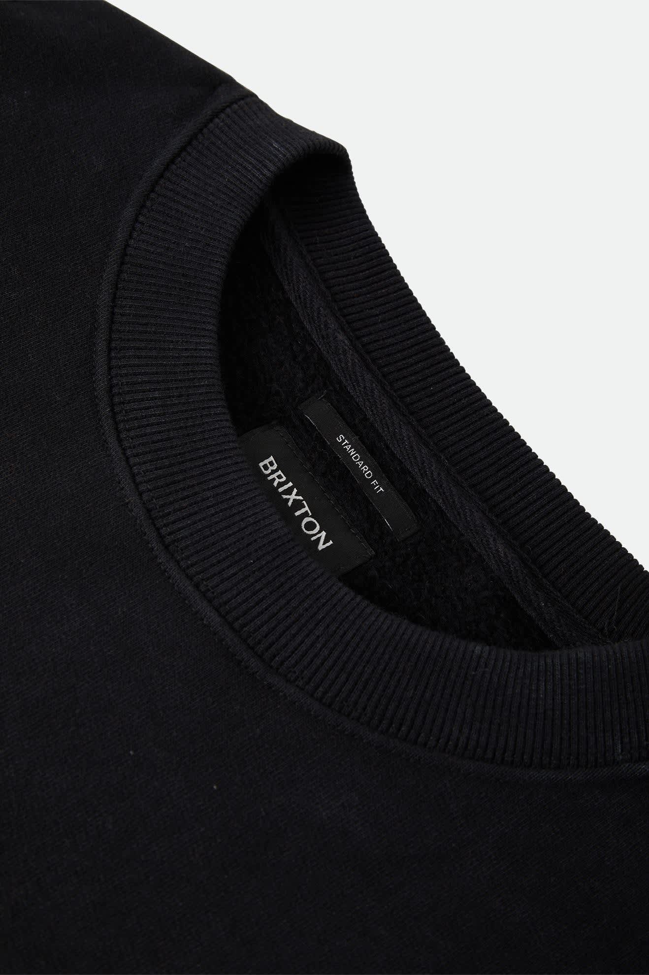 brixton-baseline-crew-fleece-sweatshirt-schwarz image 3