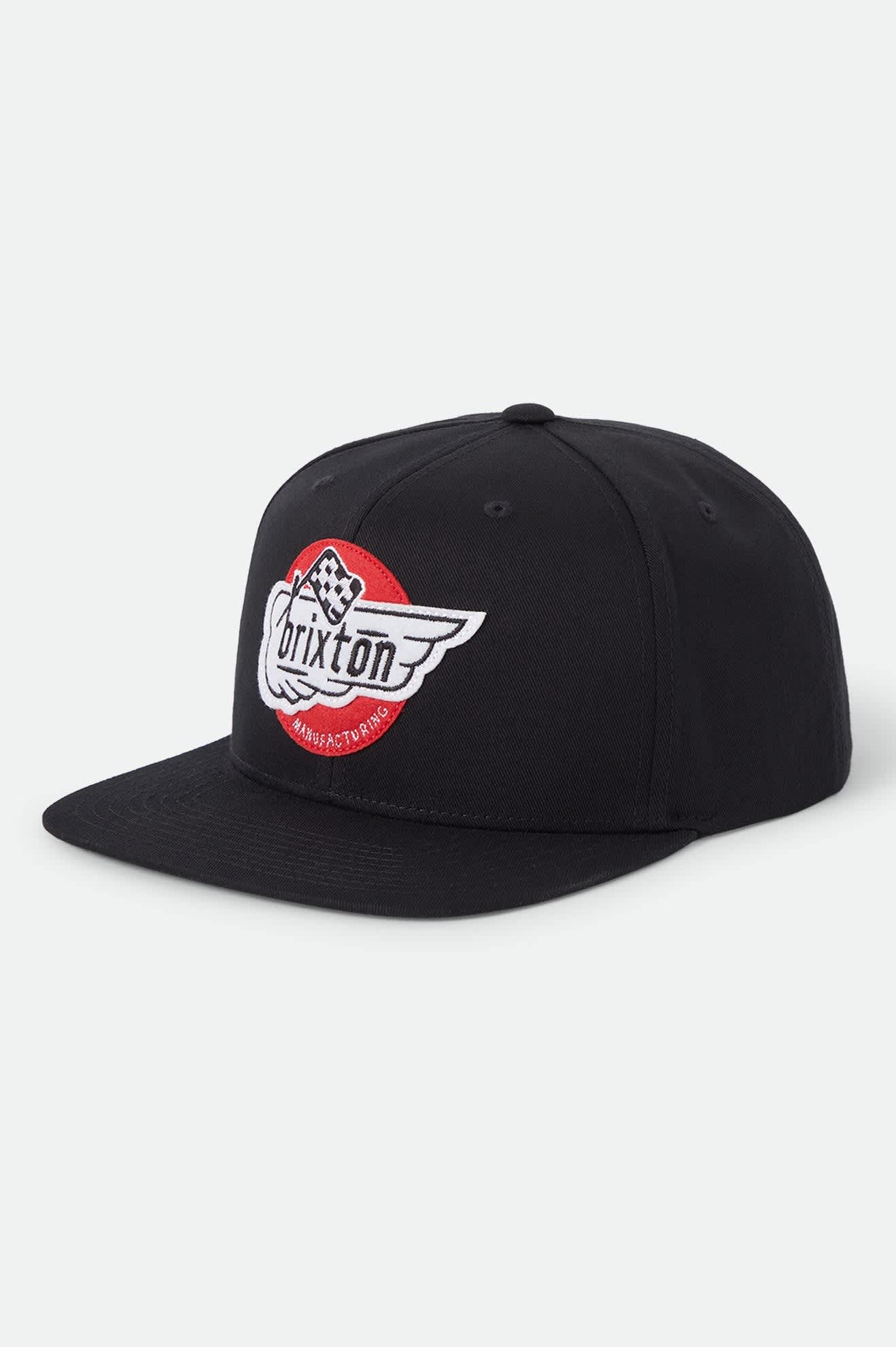 brixton-heyward-snapback-black-baumwoll-cap image 1