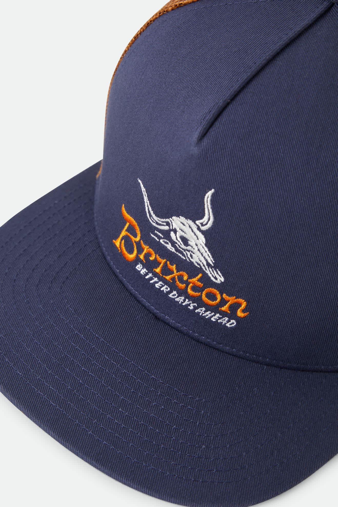 brixton-barren-netplus-trucker-cap-navy-brown-sugar image 3