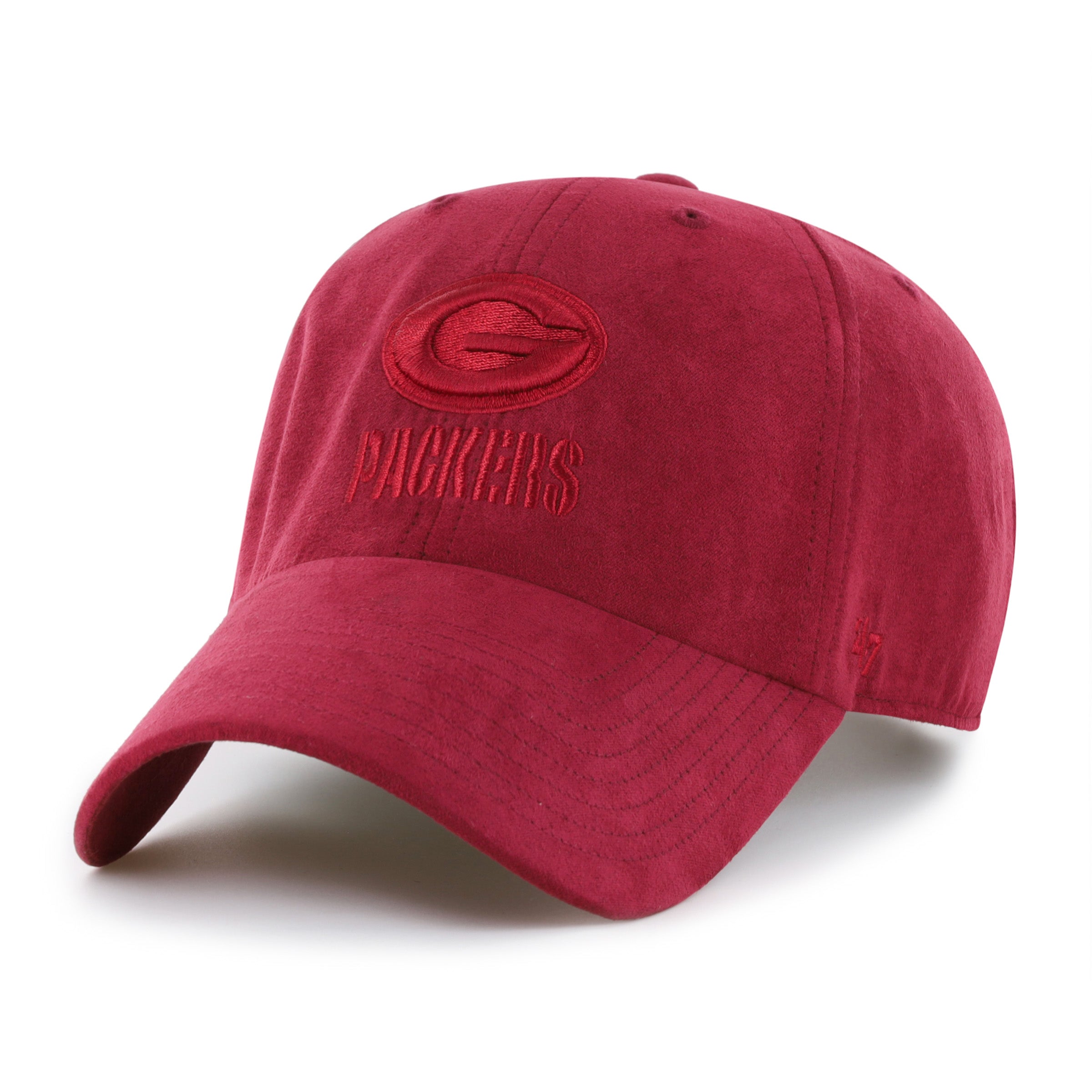 47-brand-47-clean-up-green-bay-packers-ballpark-suede-cap-rot image 1