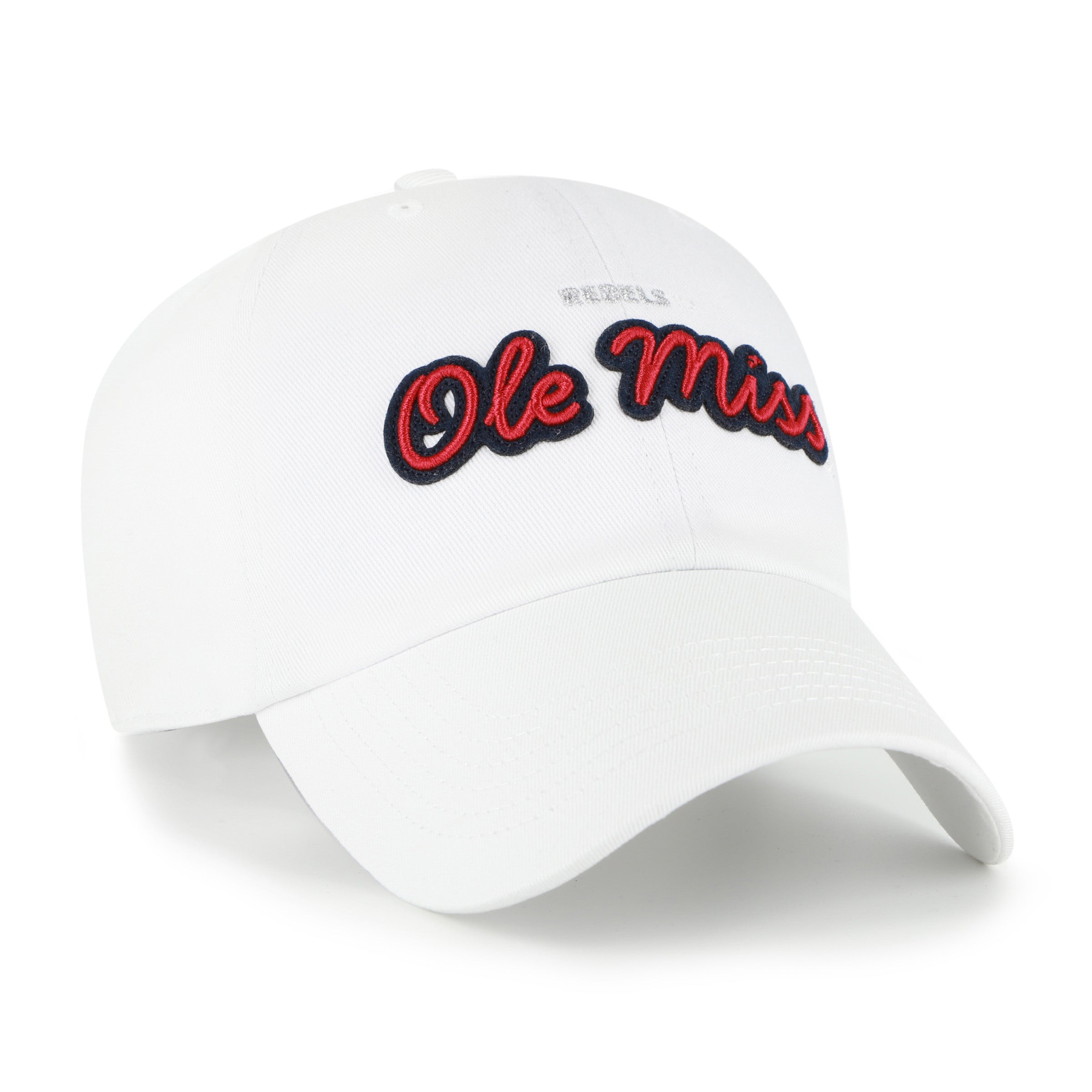 47-brand-clean-up-mississippi-rebels-trendy-script-cap-wei-strapback image 3