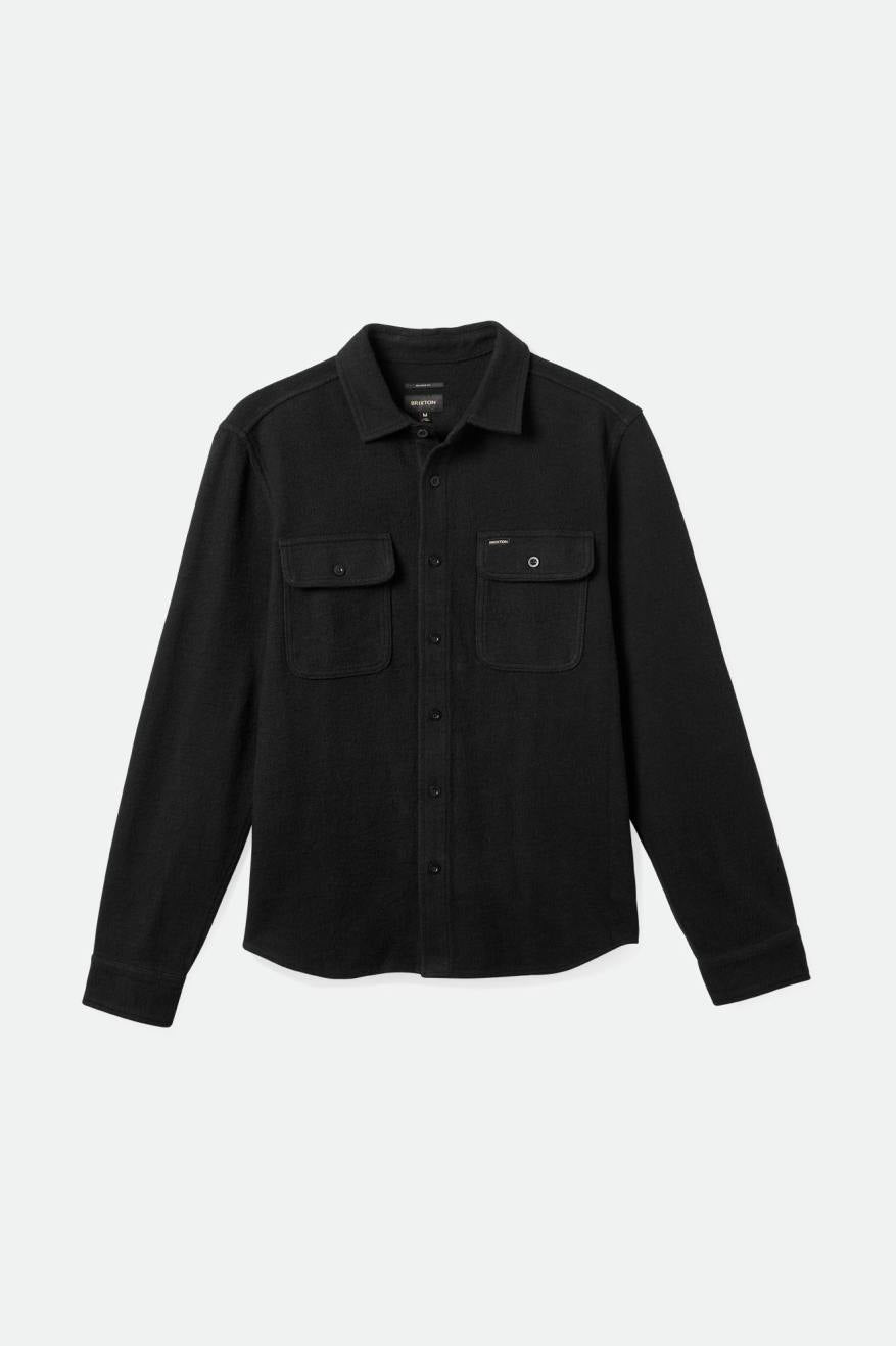 brixton-bowery-overshirt-schwarz-twill-langarm image 1