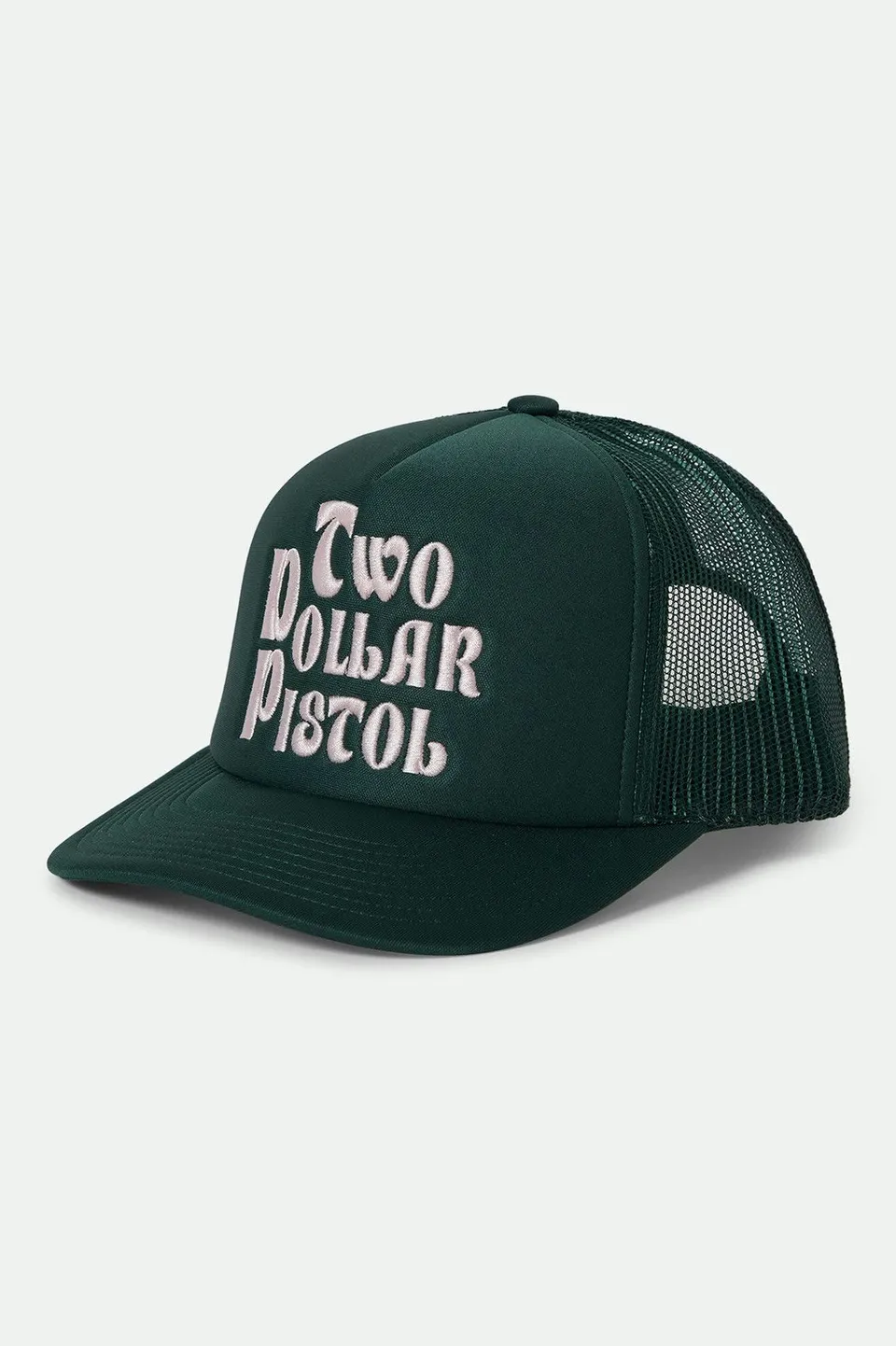brixton-two-dollar-pistol-trucker-cap-pine-needle-mesh image 1