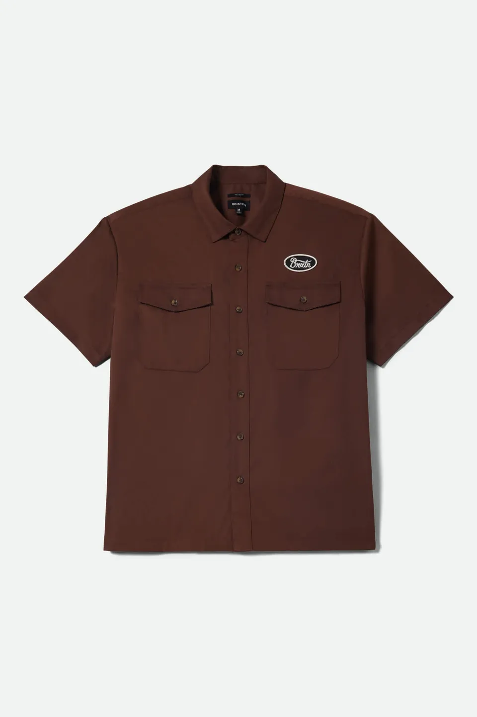 brixton-builders-olson-kurzarm-hemd-chocolate-twill image 1