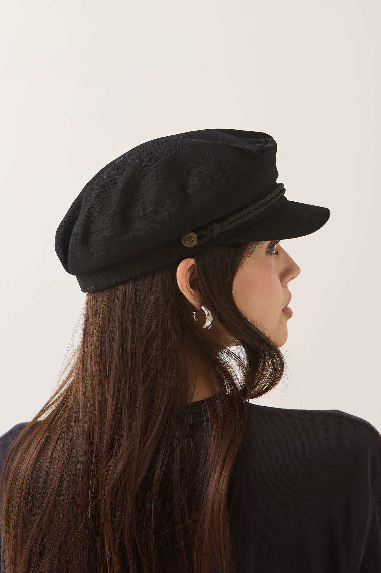 brixton-fiddler-fisherman-cap-schwarz-baumwolle image 4