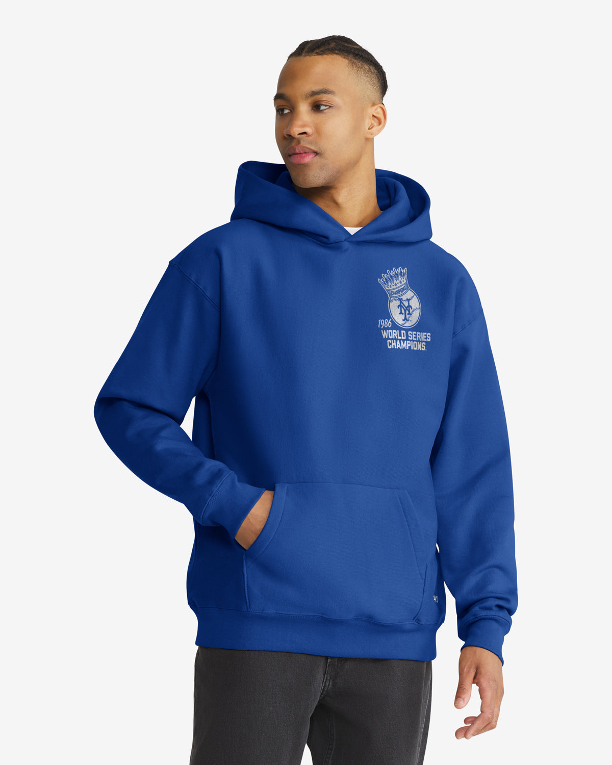 47-brand-foundation-mets-hoodie-royal-world-series image 2