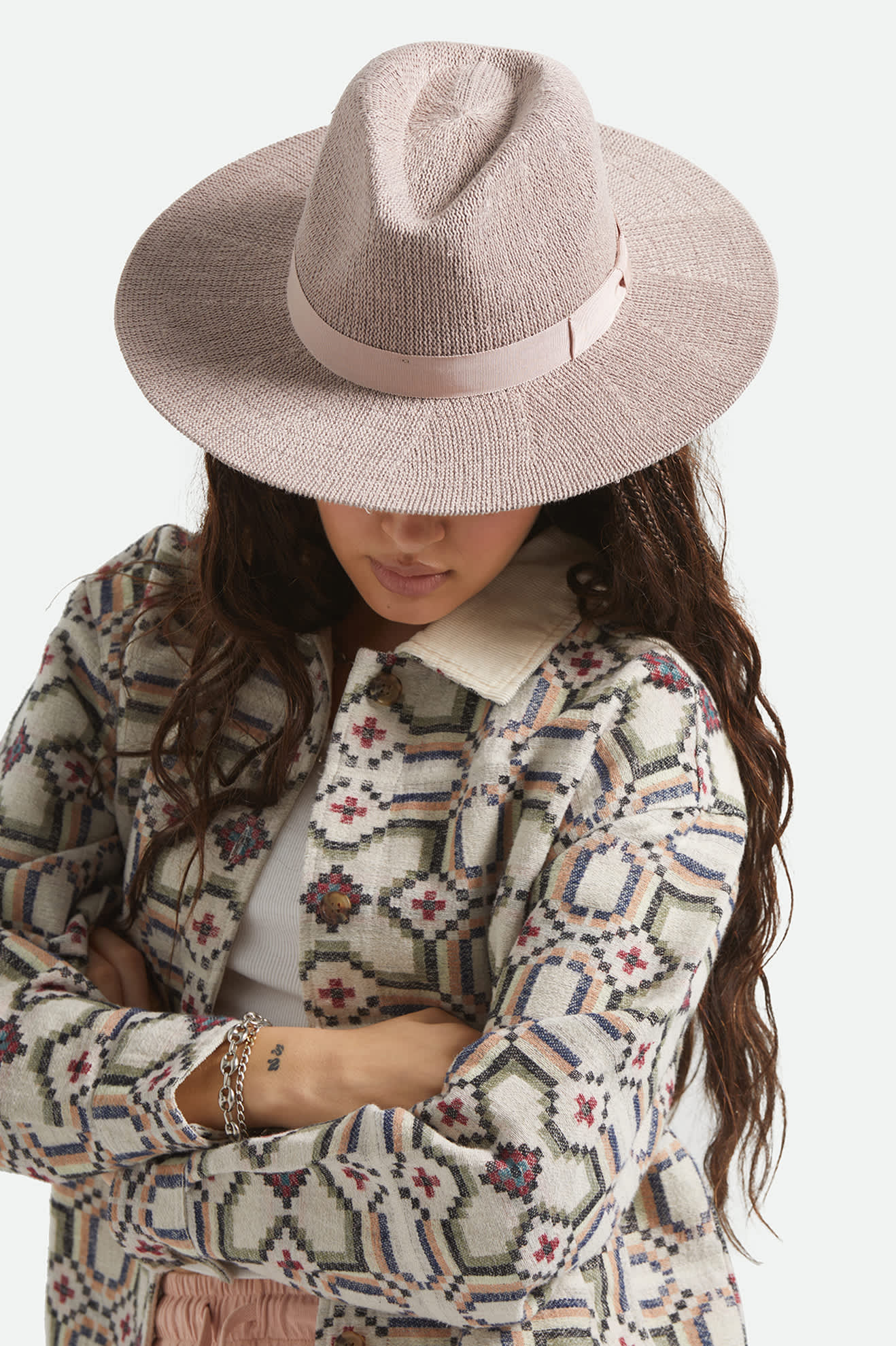 brixton-lyons-knit-packable-hut-chalk-pink-baumwolle image 5
