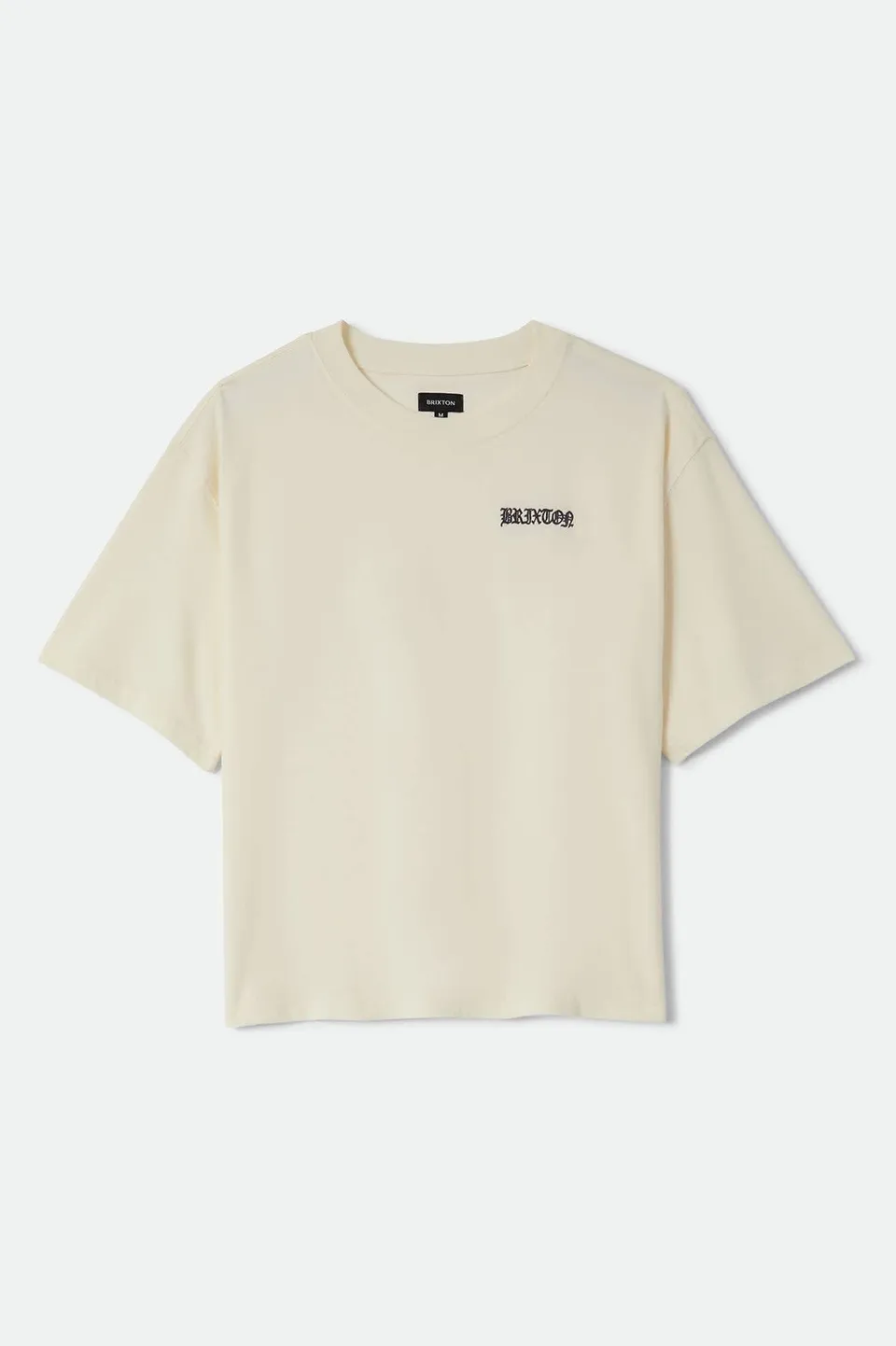 brixton-serrano-boxed-crop-t-shirt-cream-baumwolle image 1
