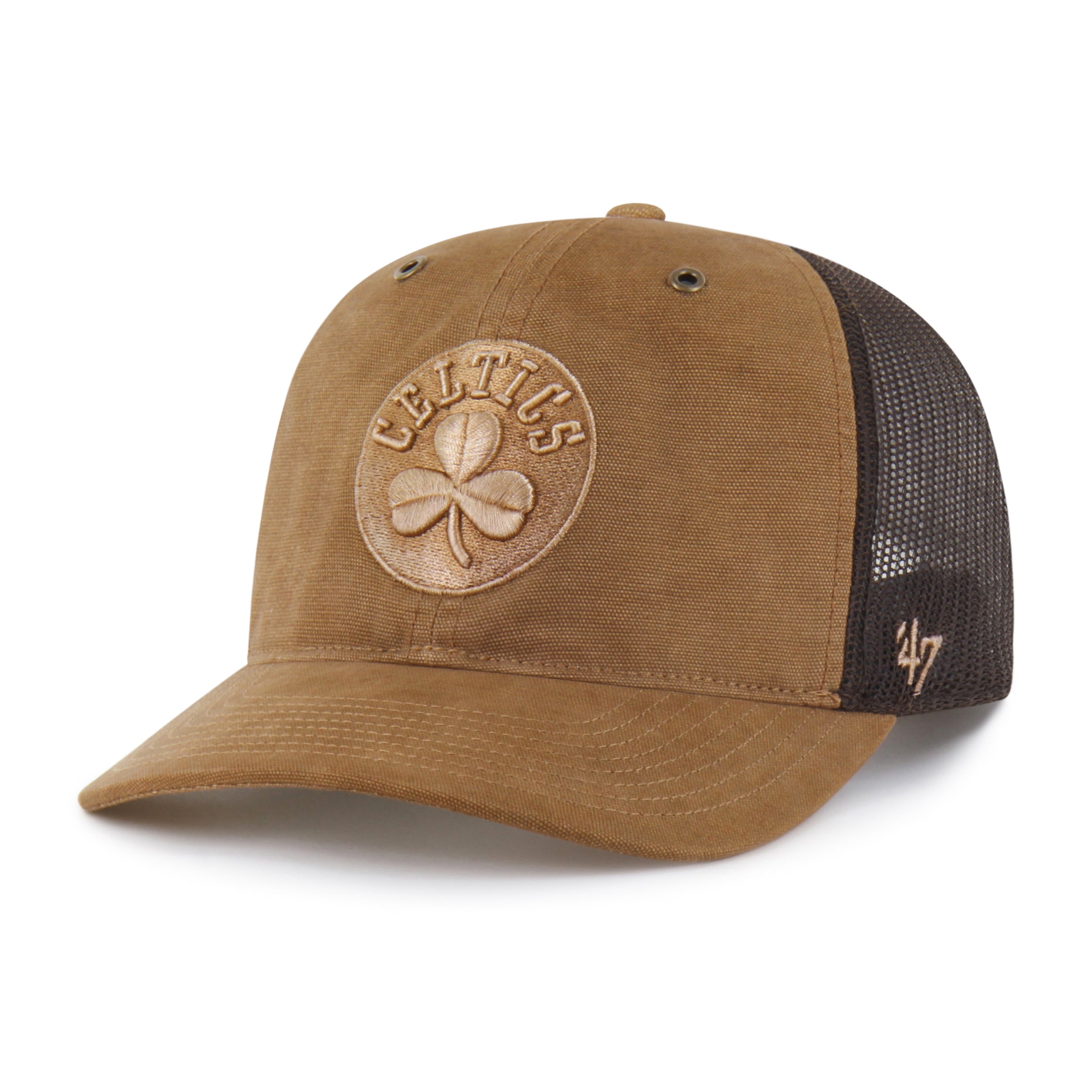 47-brand-boston-celtics-carhartt-trucker-cap-braun-osf image 4