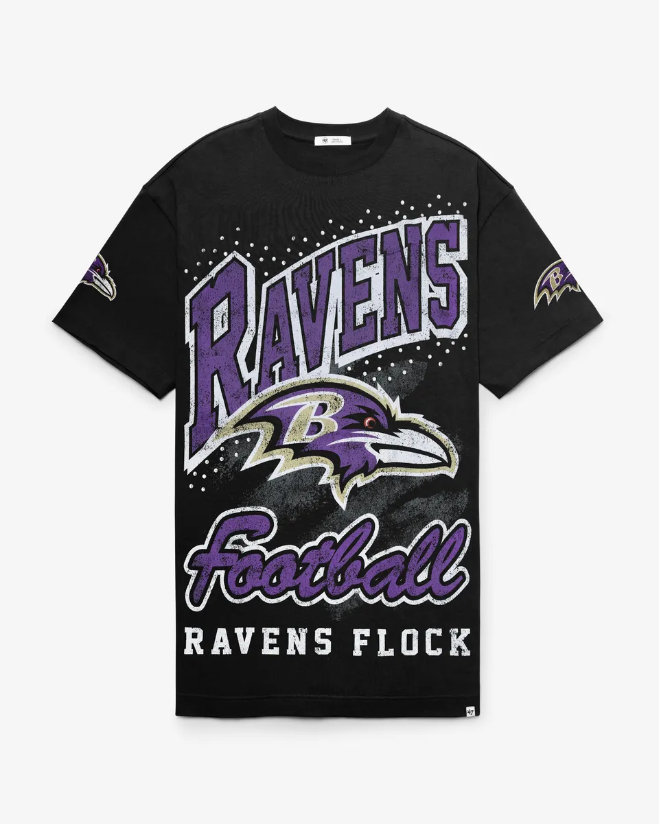 47-foundation-baltimore-ravens-t-shirt-kleid-schwarz-s image 1