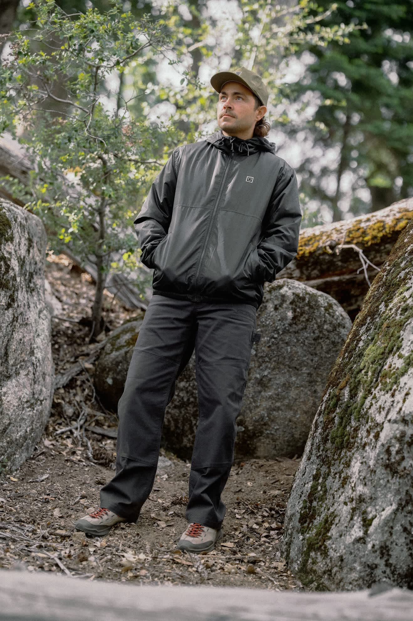 brixton-journey-zip-jacket-jacke-schwarz-ripstop-kapuze image 4