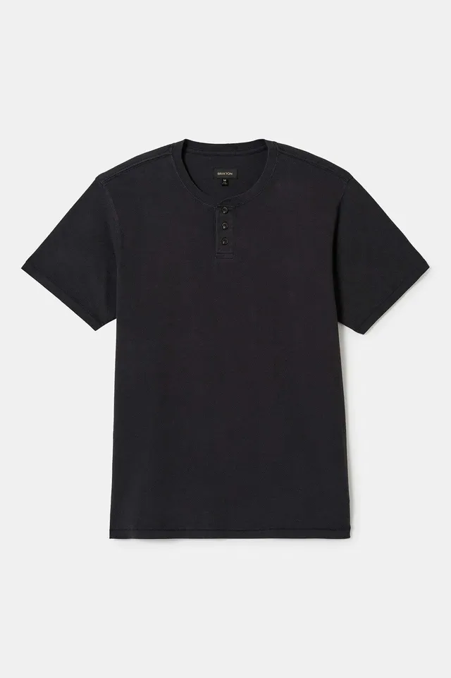 brixton-vintage-reserve-henley-black-sol-wash-kurzarm image 1