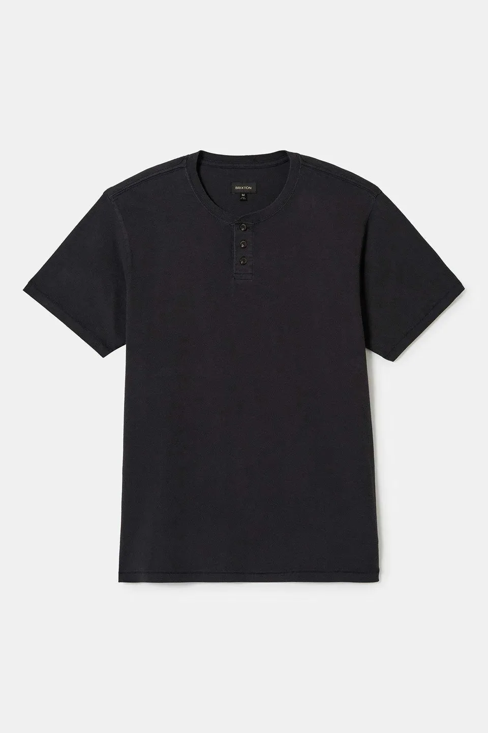 brixton-vintage-reserve-henley-black-sol-wash-kurzarm image 1