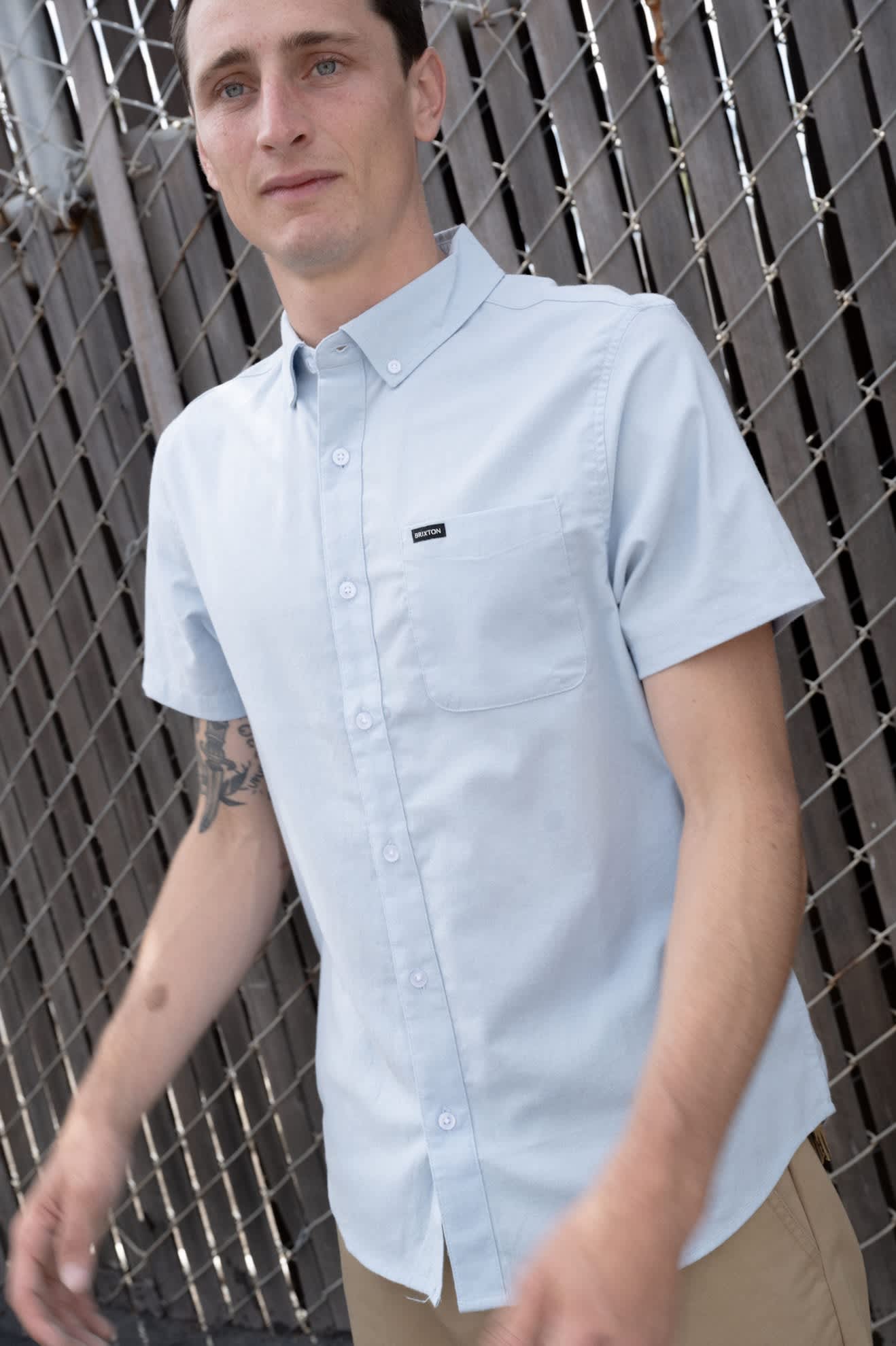 brixton-sanford-oxford-hemd-dusty-blue-button-down image 6