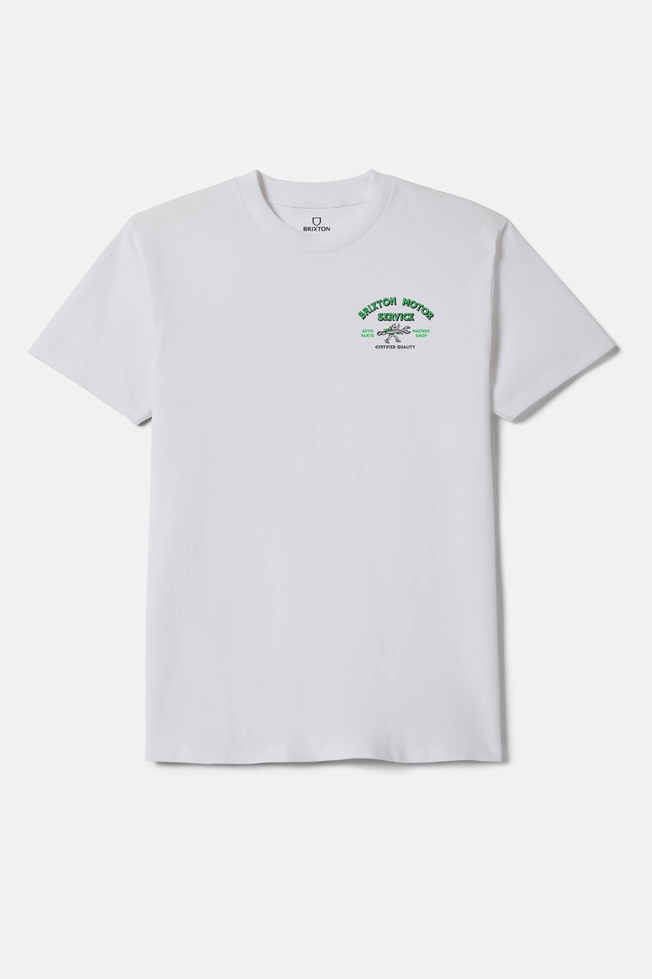 brixton-dyson-standard-t-shirt-herren-wei-baumwolle image 1