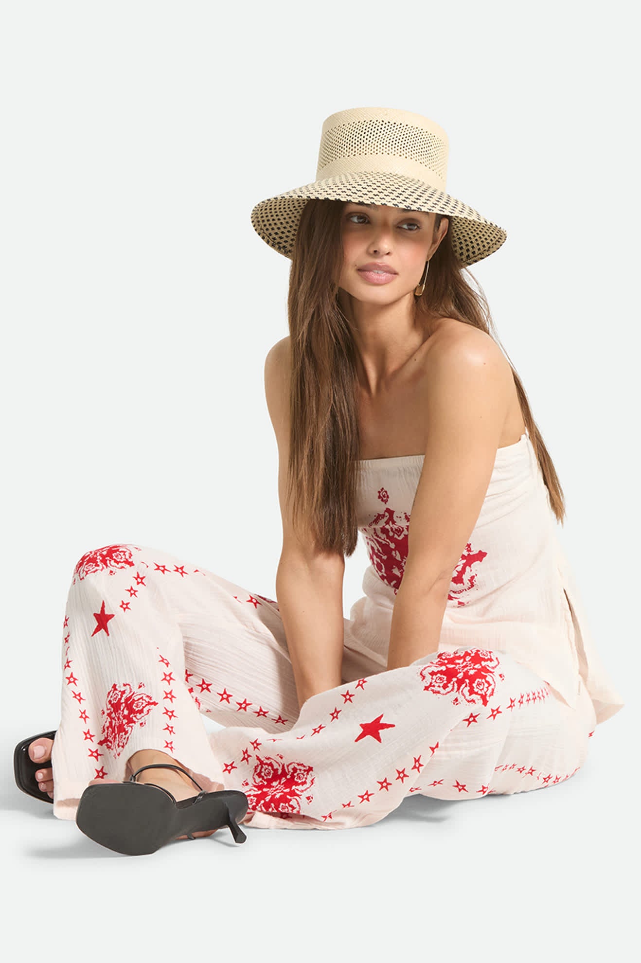 brixton-lilith-panama-bucket-hat-natural-black-stroh image 5