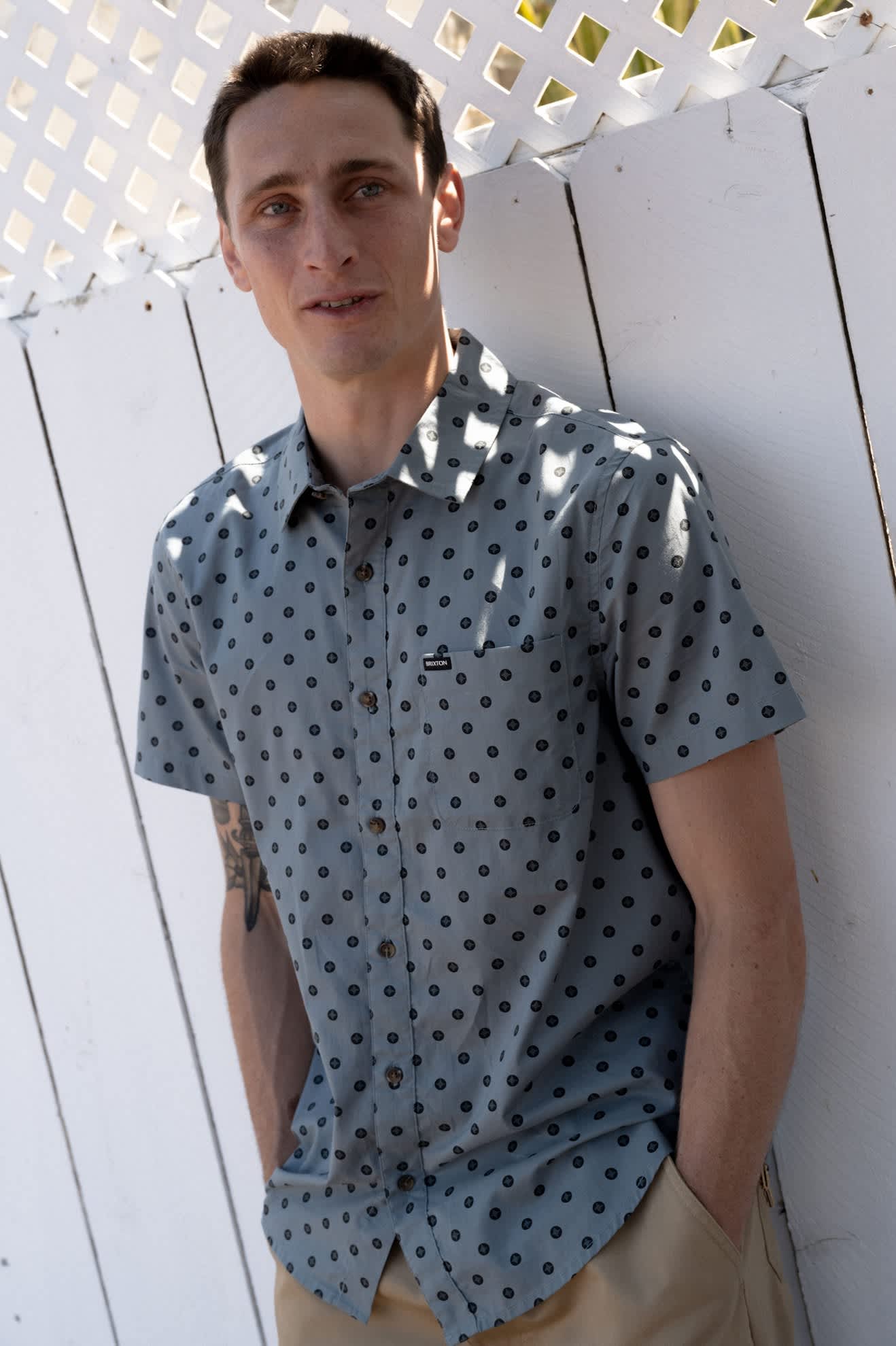 brixton-charter-print-shirt-micro-street-tile-herren image 8